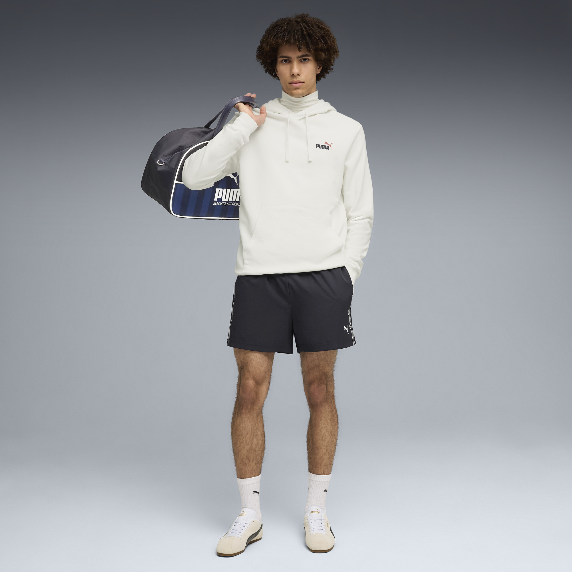 PUMA Essentials Tape geweven short voor Heren, Blauw, Maat M thumbnail 4