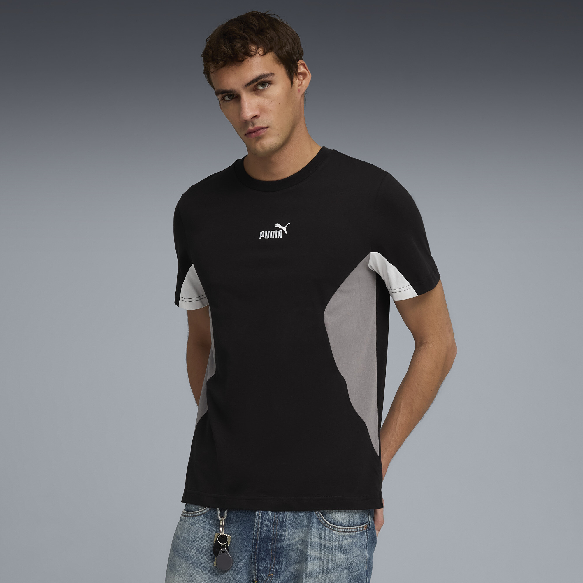 PUMA Essentials Men's T-Shirt in Black, Size S