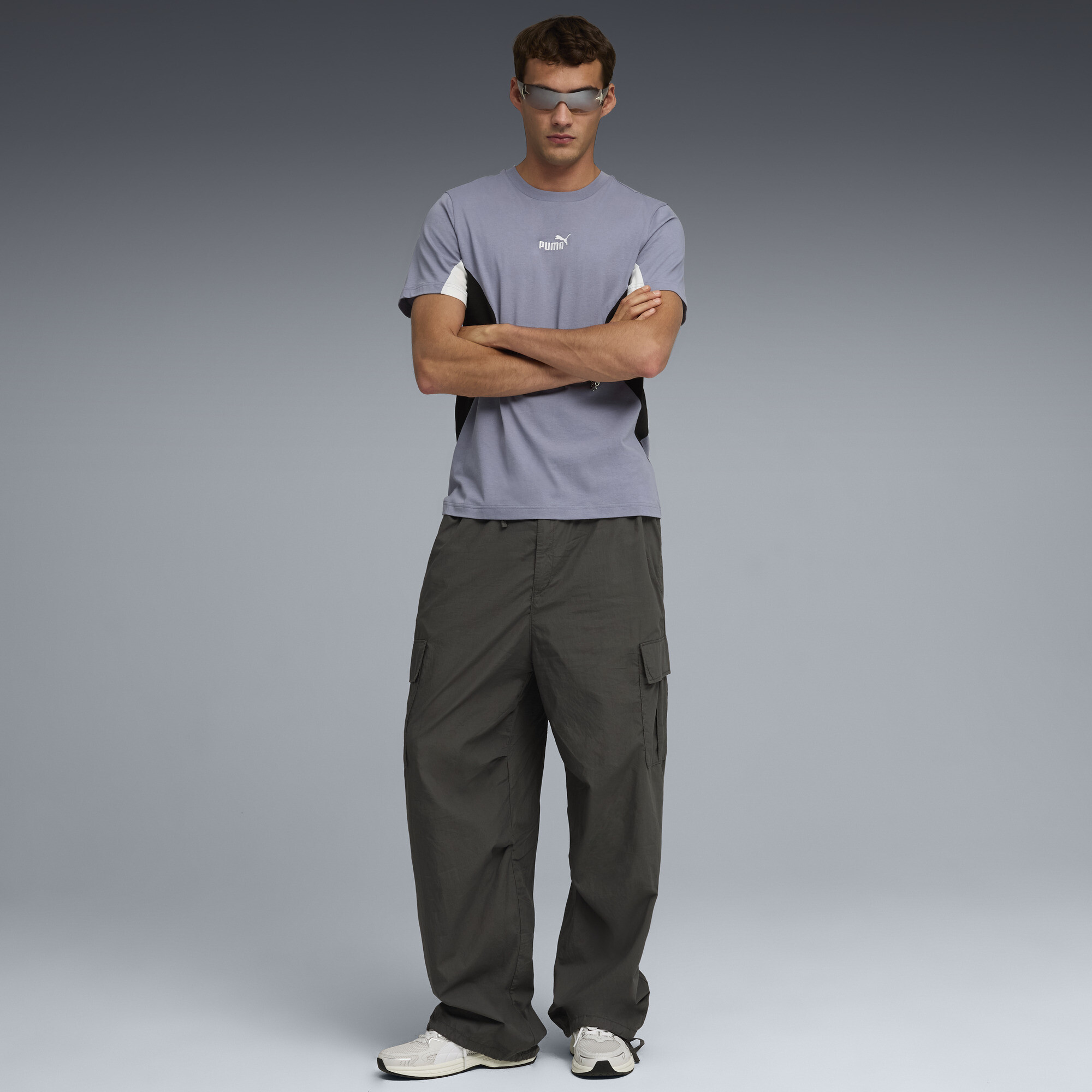 PUMA Essentials Block T-shirt voor Heren, Grijs, Maat S thumbnail 4