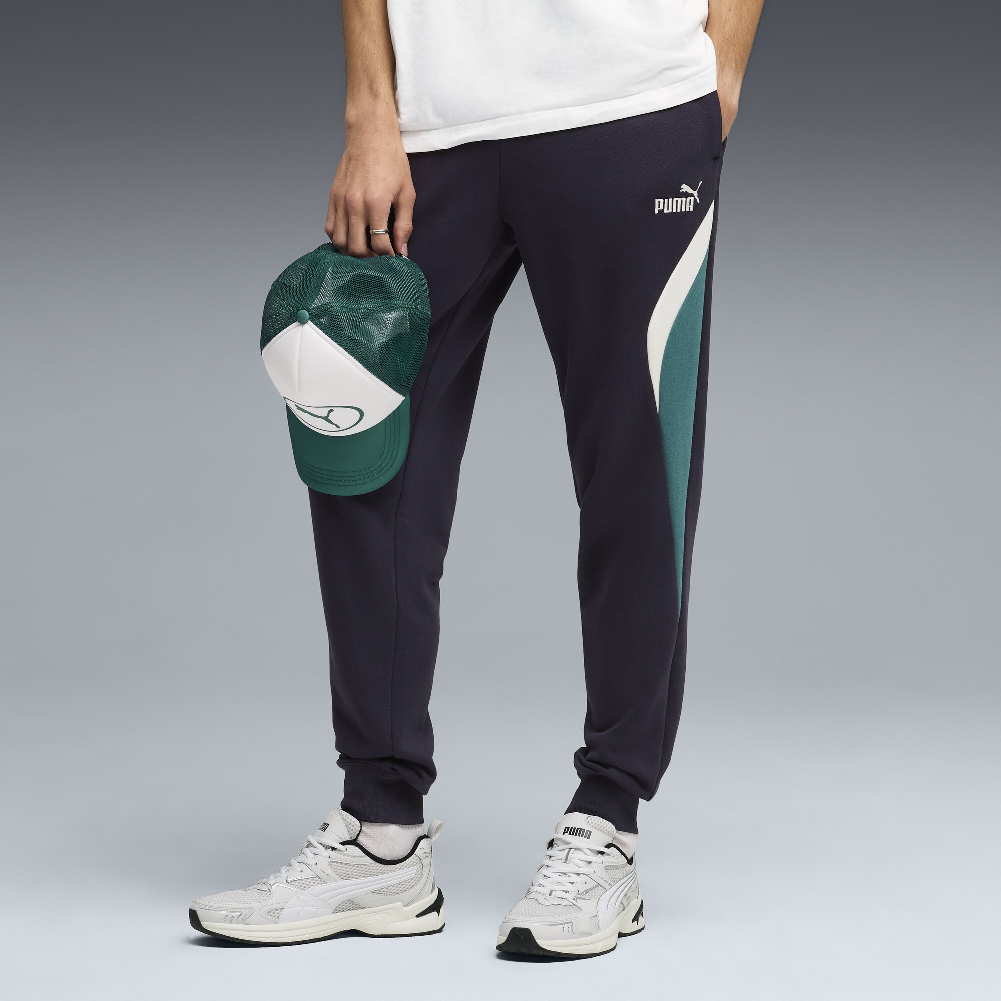 PUMA Essentials Block Men's Sweatpants in Blue, Size XXL