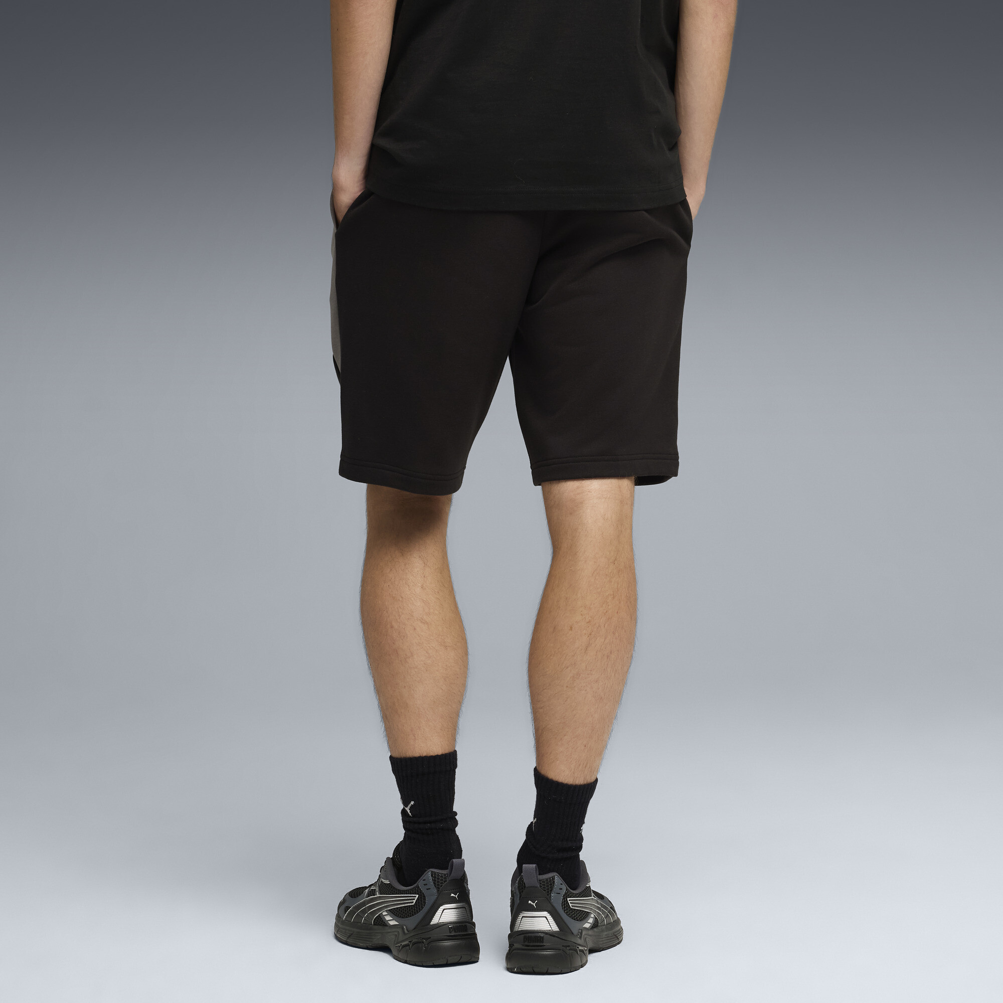 PUMA Essentials Block short voor Heren, Zwart, Maat L thumbnail 5