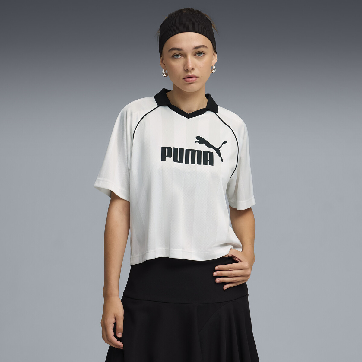 Essentials Jersey Women in White by PUMA, Large