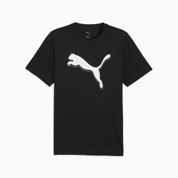Graphic Cat Logo Tee M Men, PUMA Black, large-ZAF