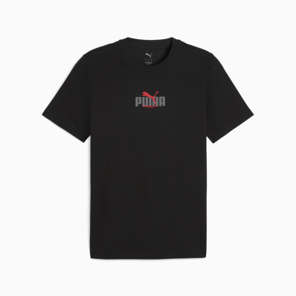 Graphic PUMA Wording Tee M Men, PUMA Black, large-ZAF