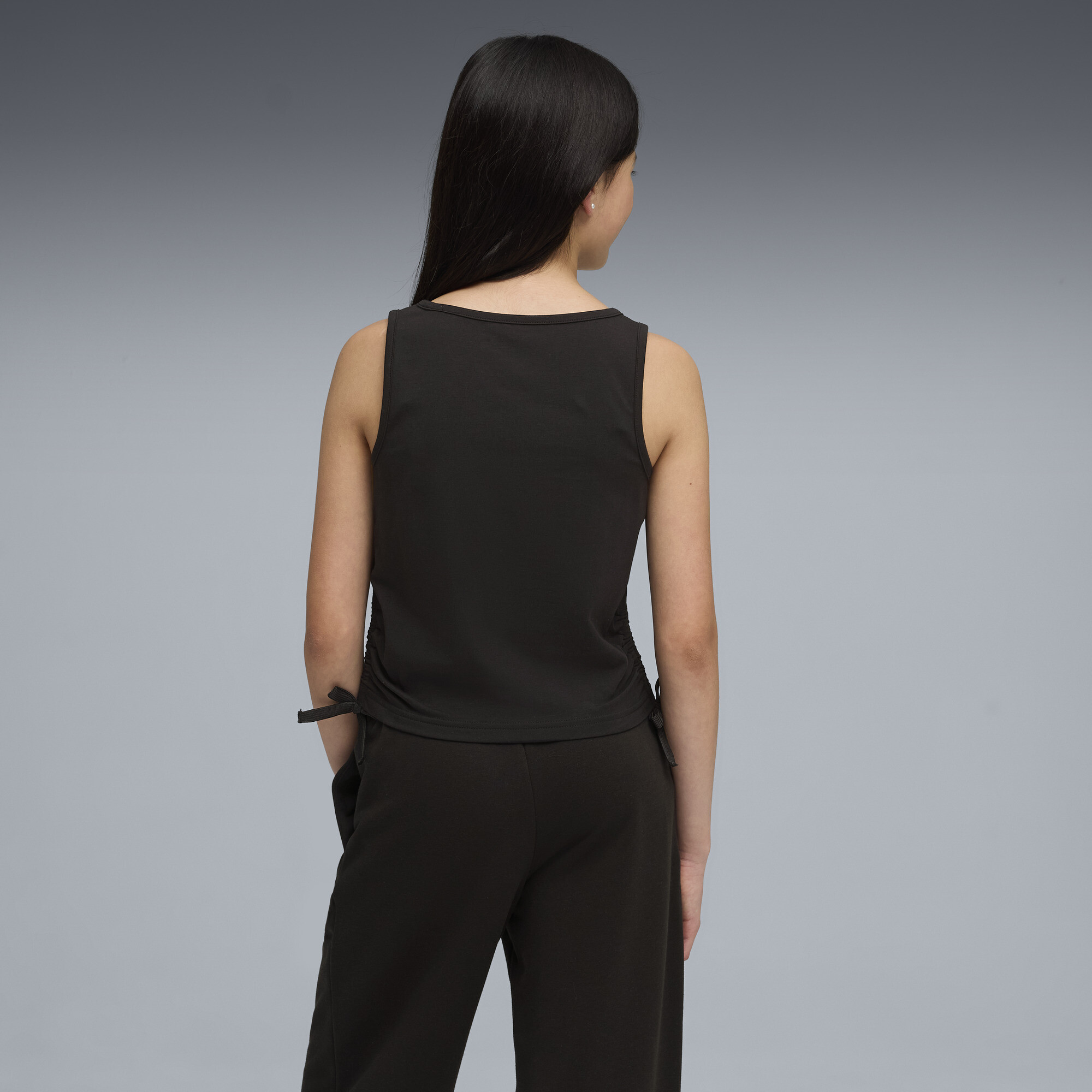 PUMA Essentials Slim geknoopte tanktop voor Dames, Zwart, Maat 7-8Y thumbnail 5