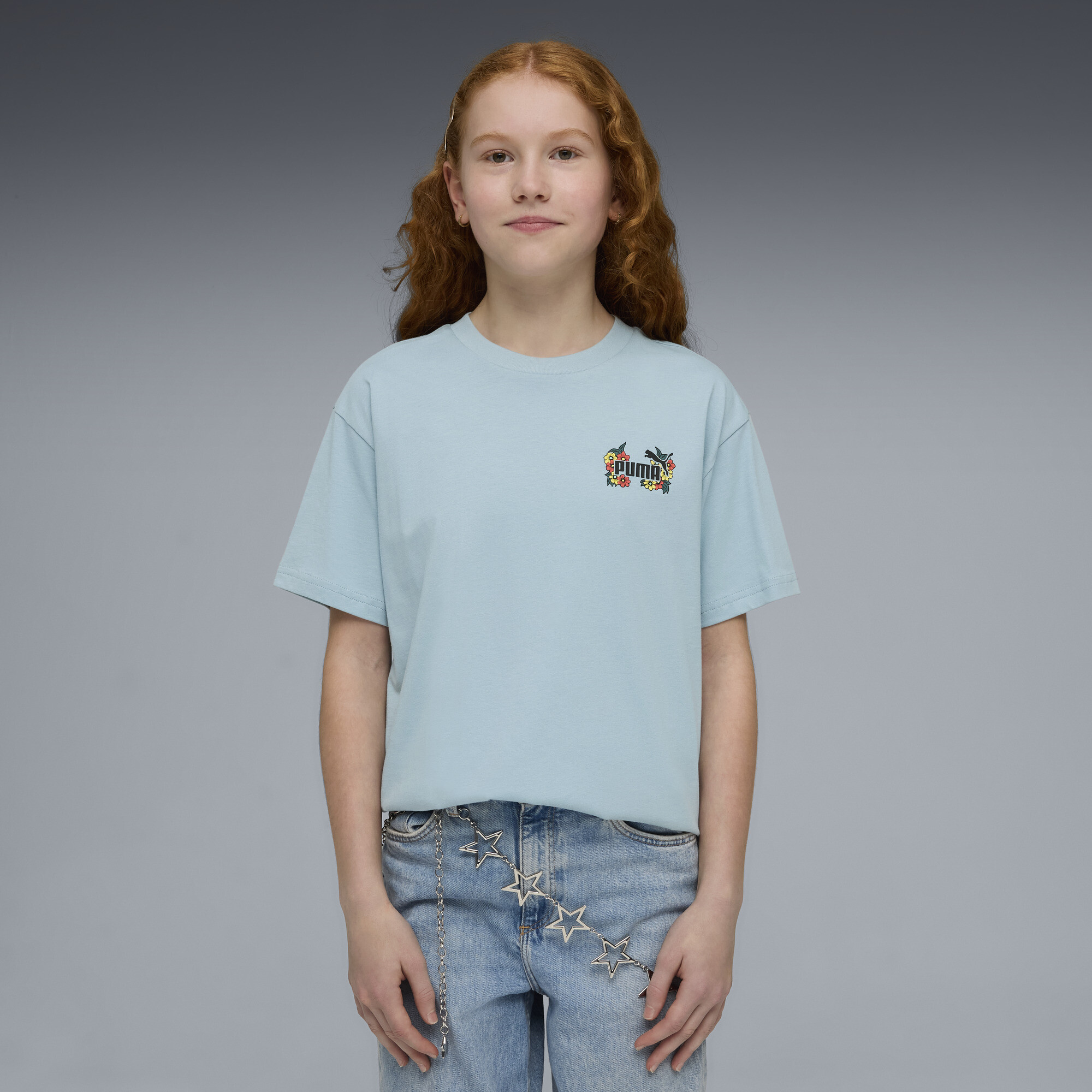 PUMA MID 90s relaxed T-shirt met print voor Dames, Maat 13-14Y thumbnail 4