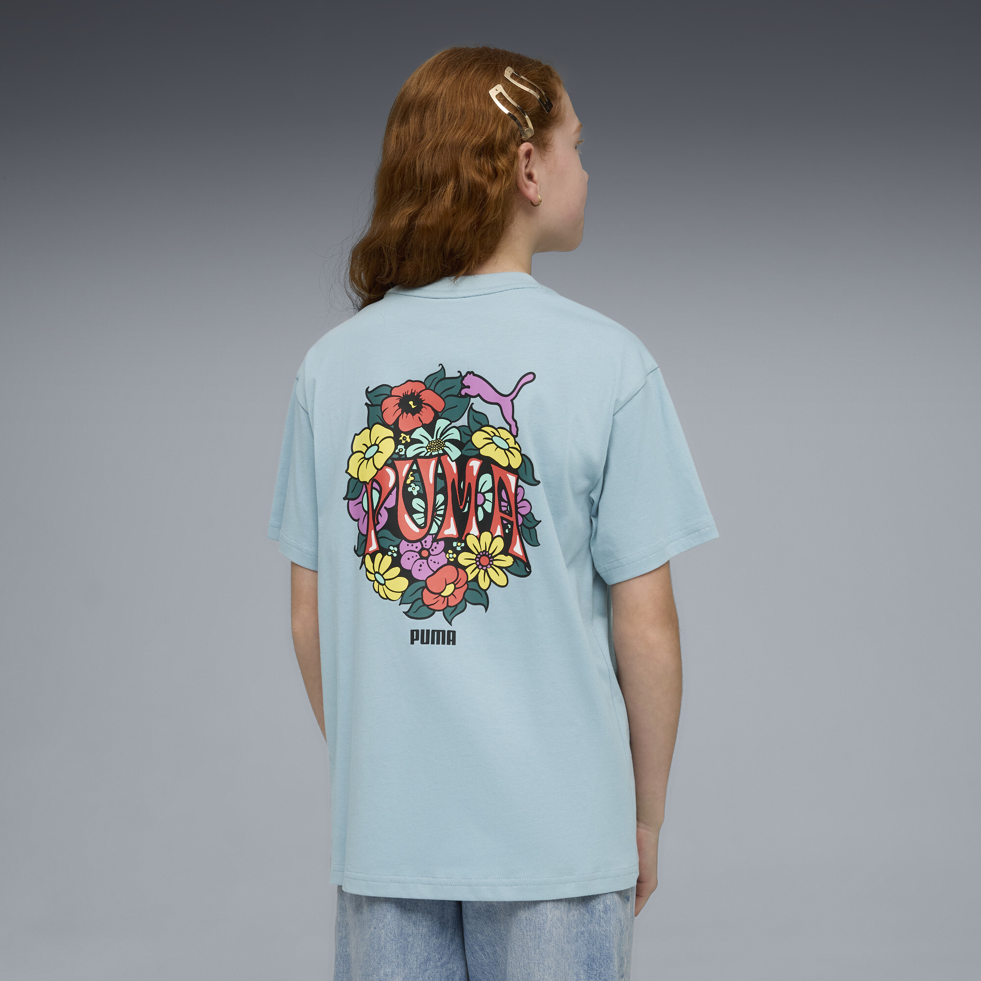 PUMA MID 90s relaxed T-shirt met print voor Dames, Maat 13-14Y thumbnail 3