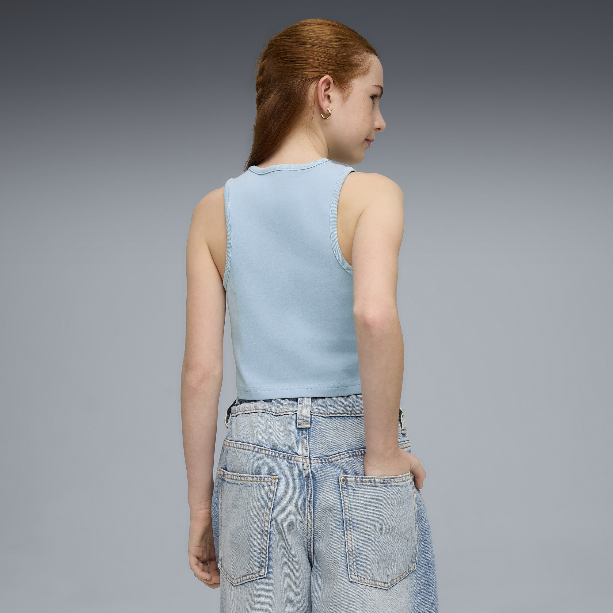 PUMA MID 90s slim-fit tanktop met afbeelding voor Dames, Maat 11-12Y thumbnail 5