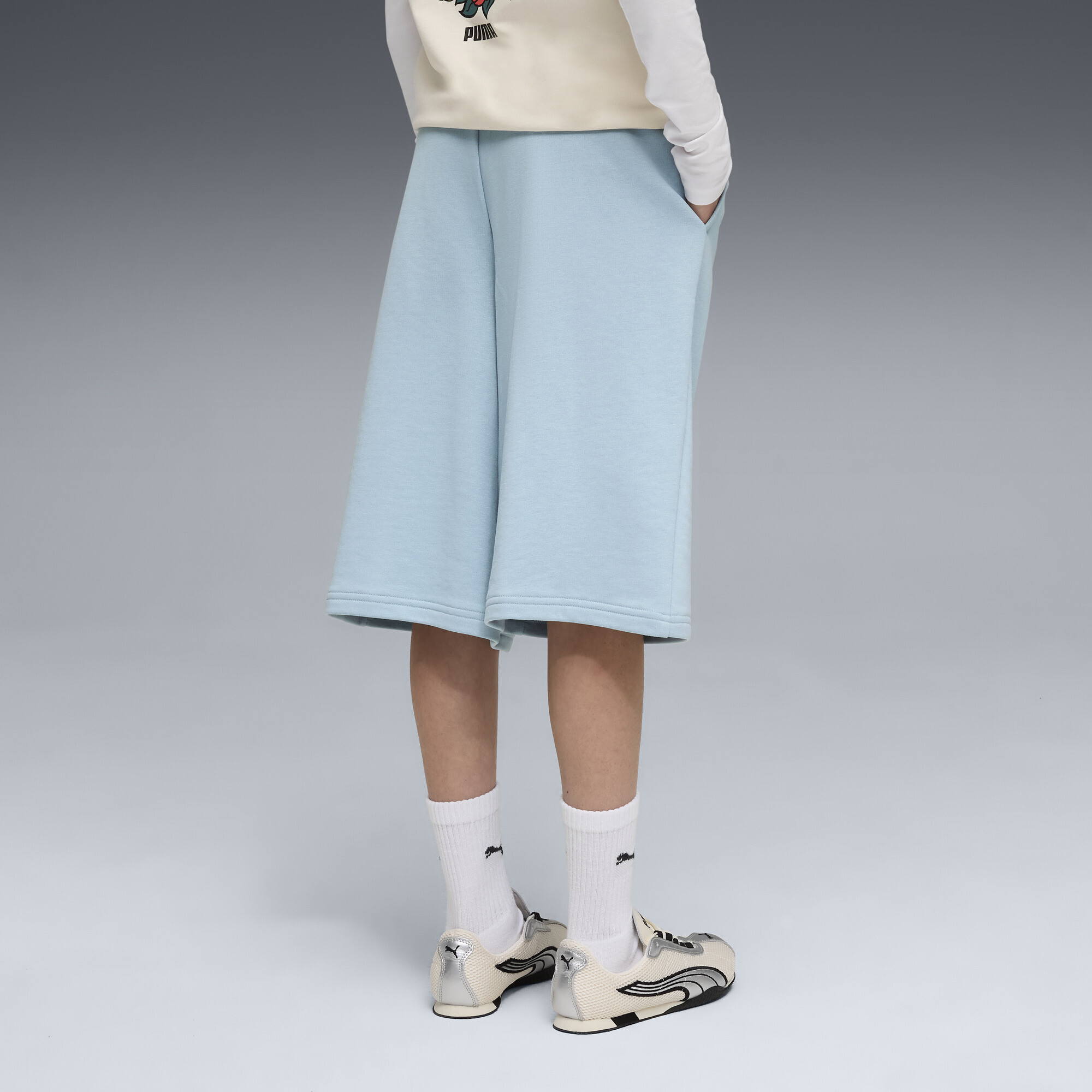 PUMA MID 90s relaxte lange short voor Dames, Maat 9-10Y thumbnail 3