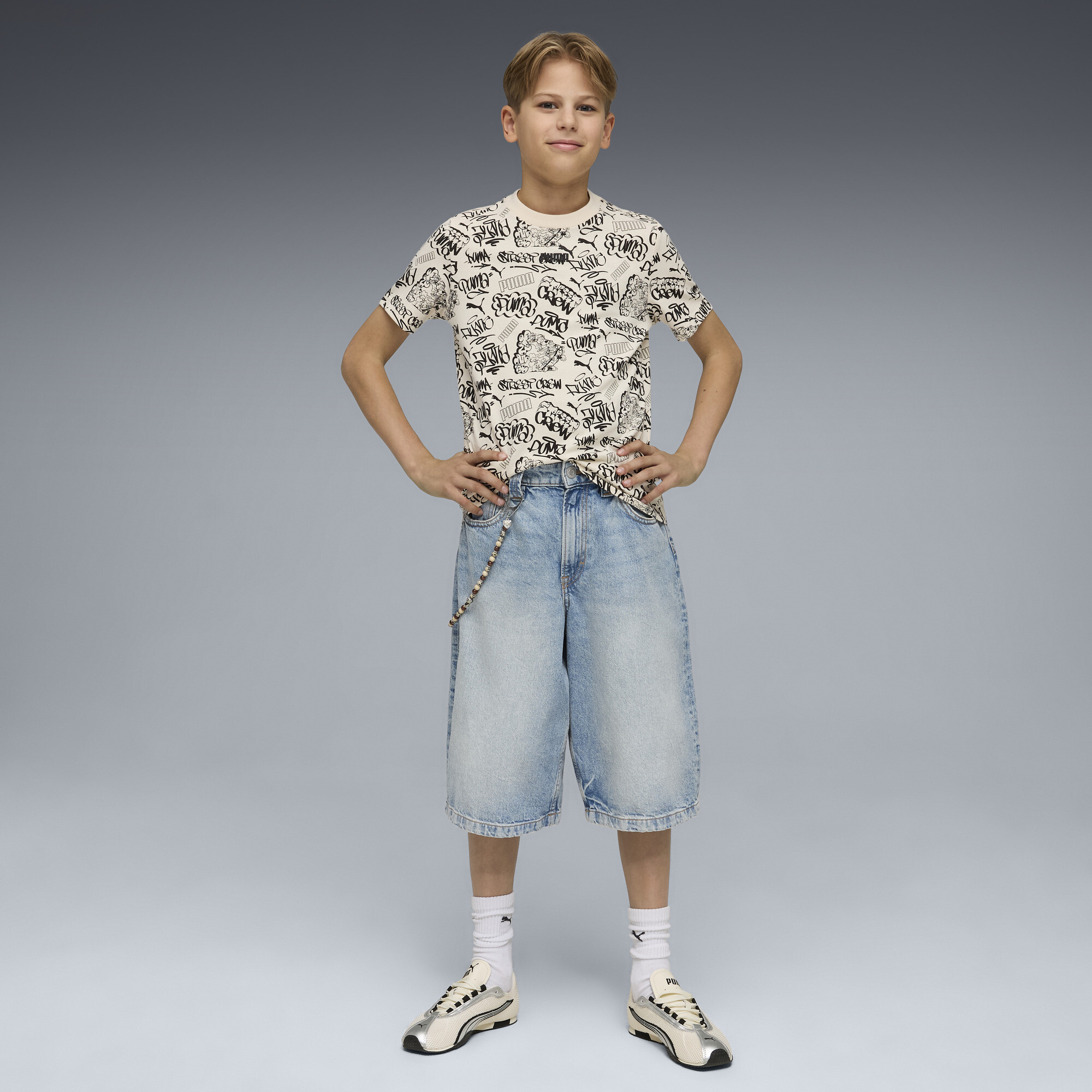 PUMA MID 90s T-shirt met print voor Heren, Maat 15-16Y thumbnail 2