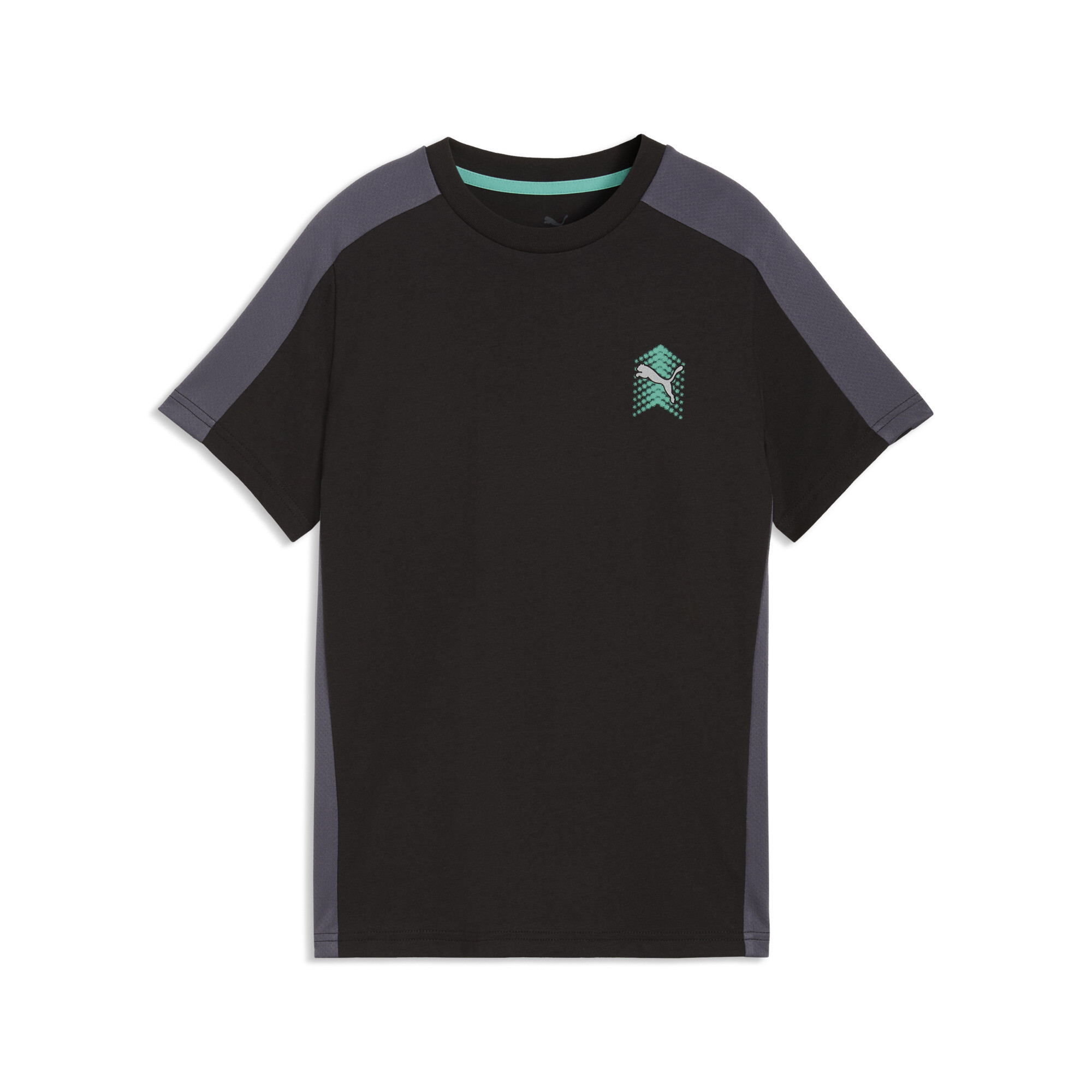 PUMA Active Sports T-shirt met print voor Heren, Zwart, Maat 15-16Y thumbnail 3