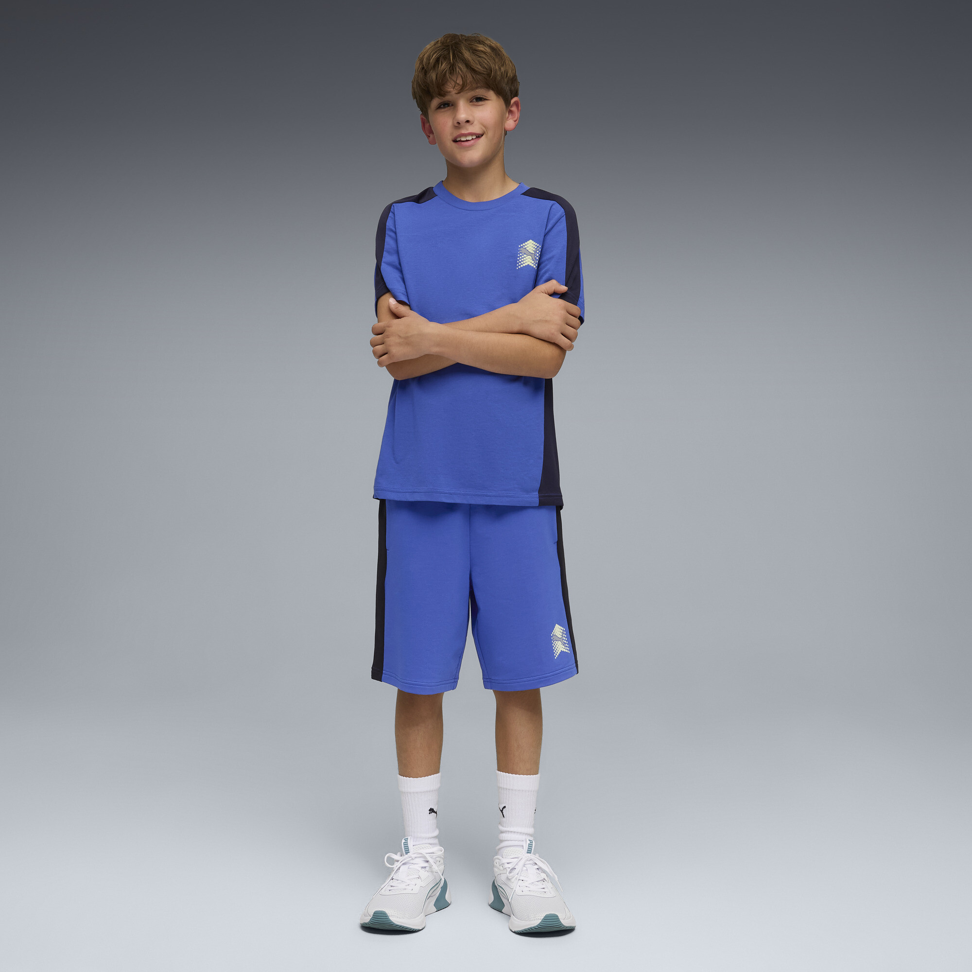 PUMA Active Sports T-shirt met print voor Heren, Blauw, Maat 5-6Y thumbnail 4