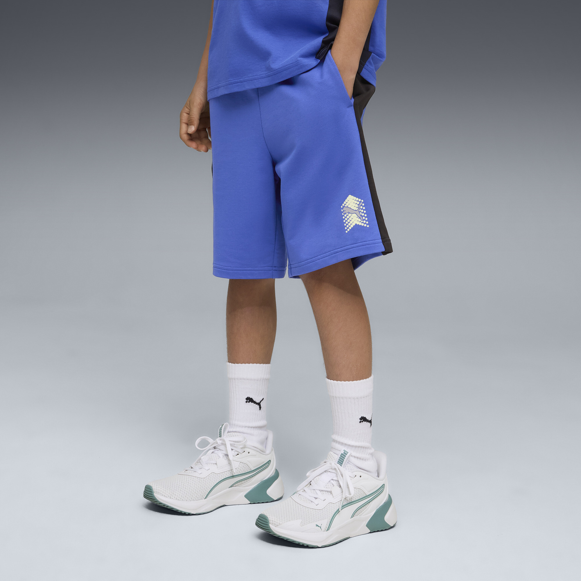 PUMA Active Sports short voor Heren, Blauw, Maat 15-16Y