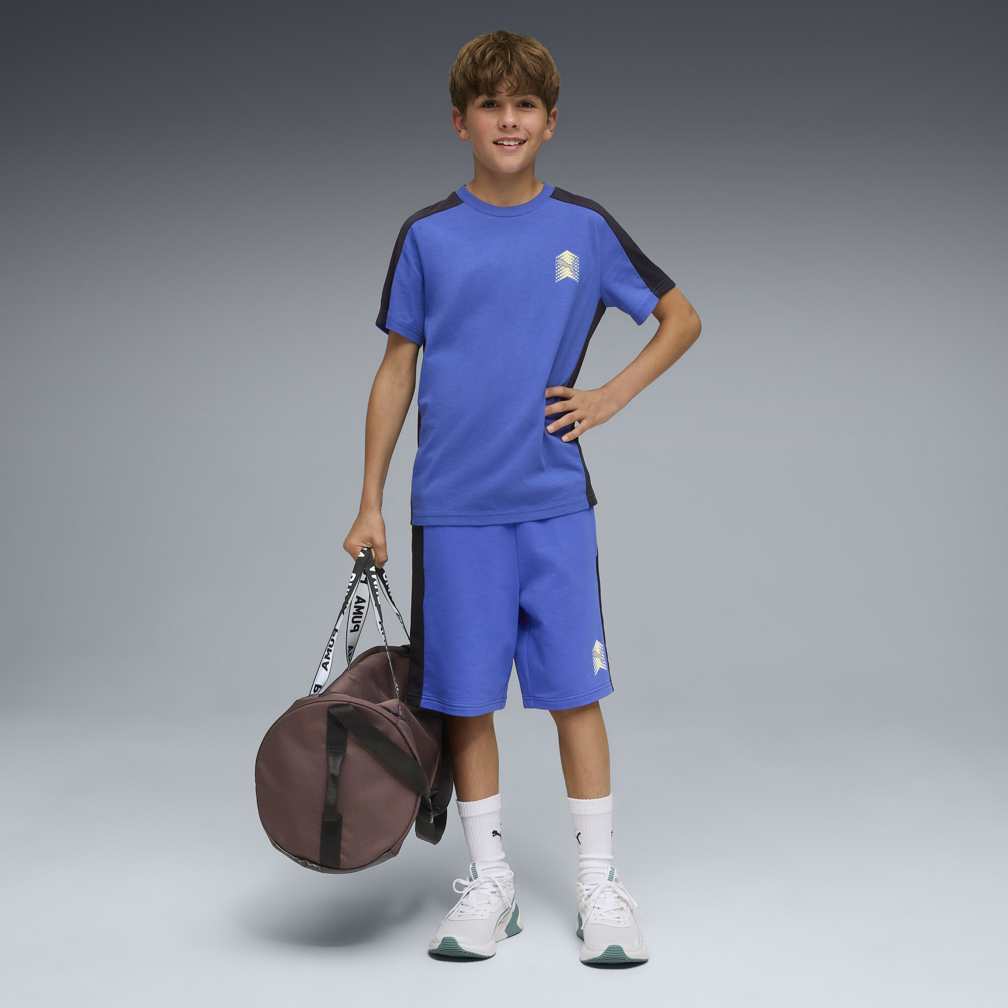 PUMA Active Sports short voor Heren, Blauw, Maat 15-16Y thumbnail 4