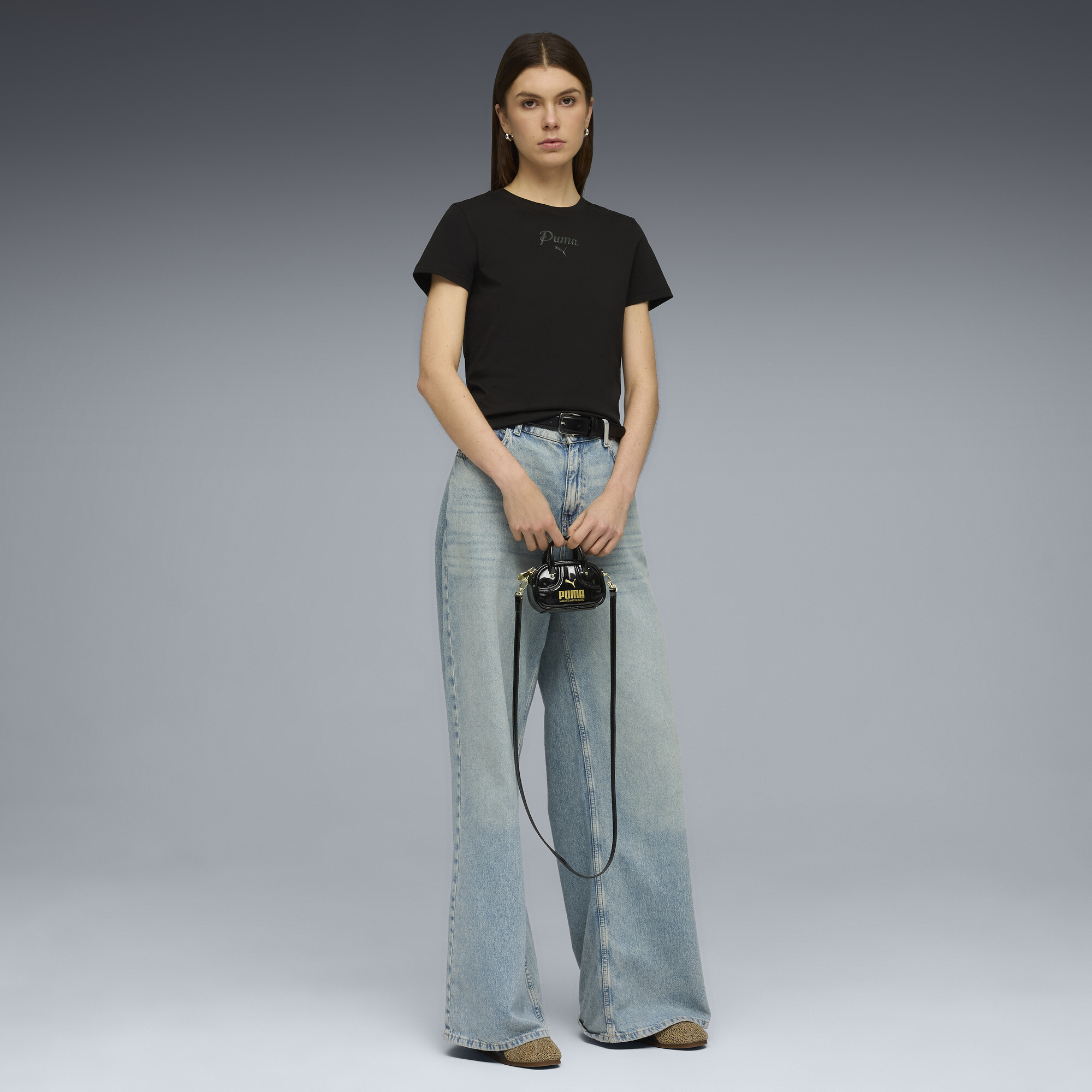 PUMA Essentials Script T-shirt voor Dames, Zwart, Maat XS thumbnail 4