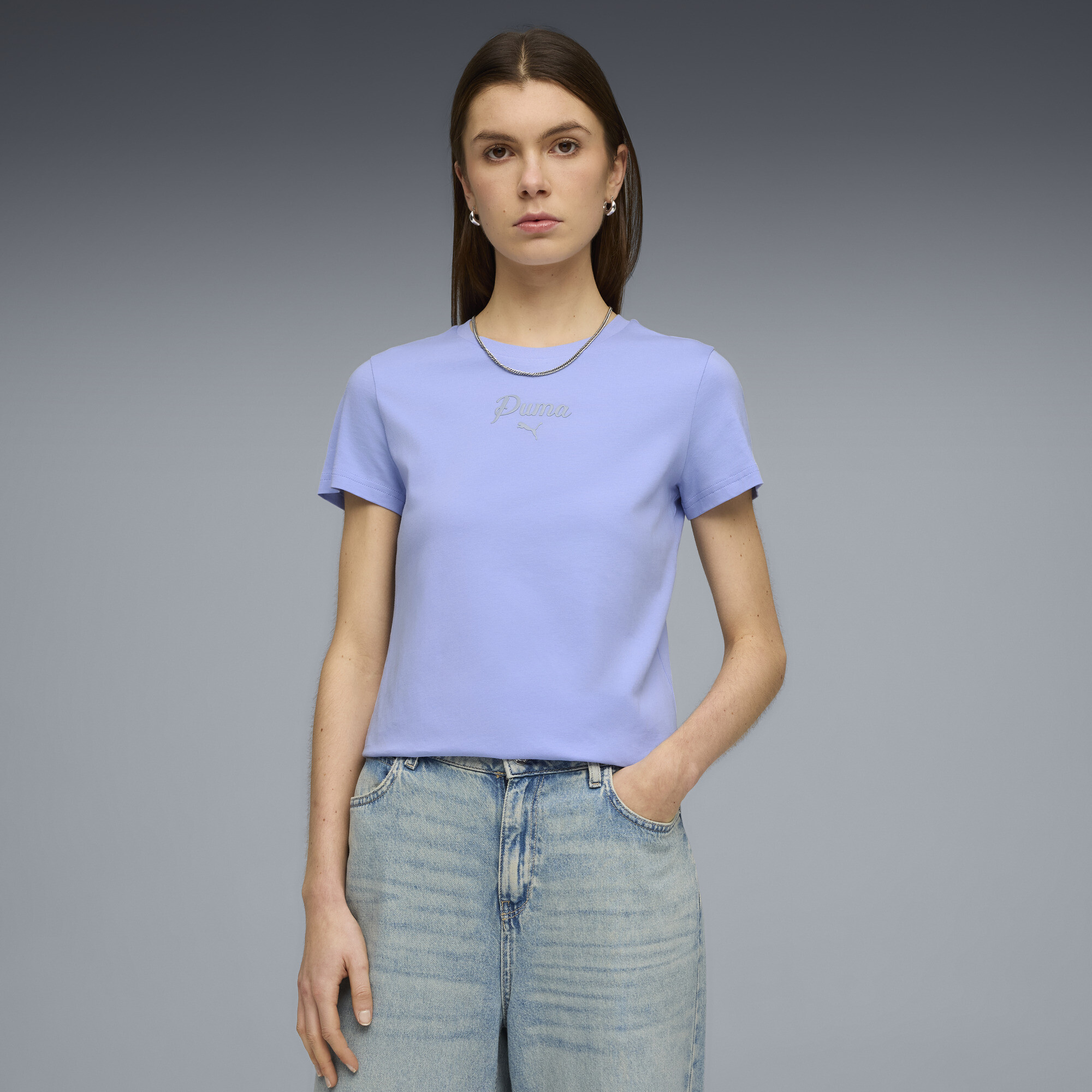 PUMA Essentials Script T-shirt voor Dames, Maat XS