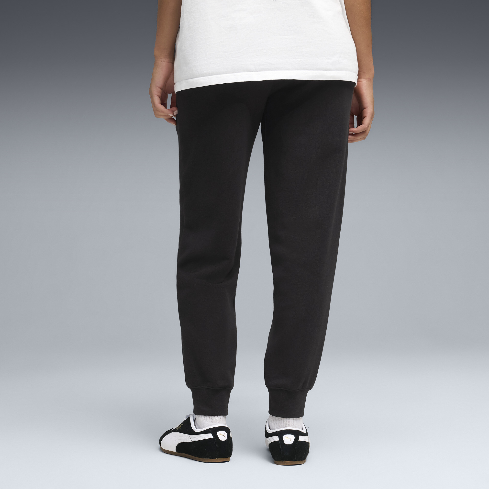 PUMA Essentials Script sweatpant voor Dames, Zwart, Maat L thumbnail 5