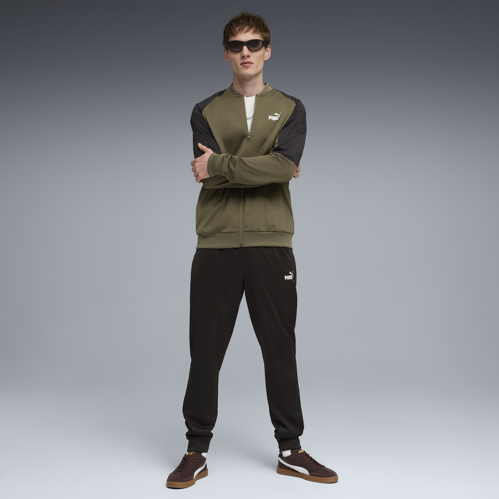 Спортивный костюм Baseball Tracksuit Men | Цвет: Зеленый | Loden