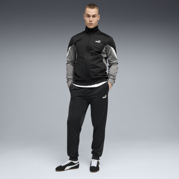 PUMA Conjunto Essentials Block para Hombre En Negro