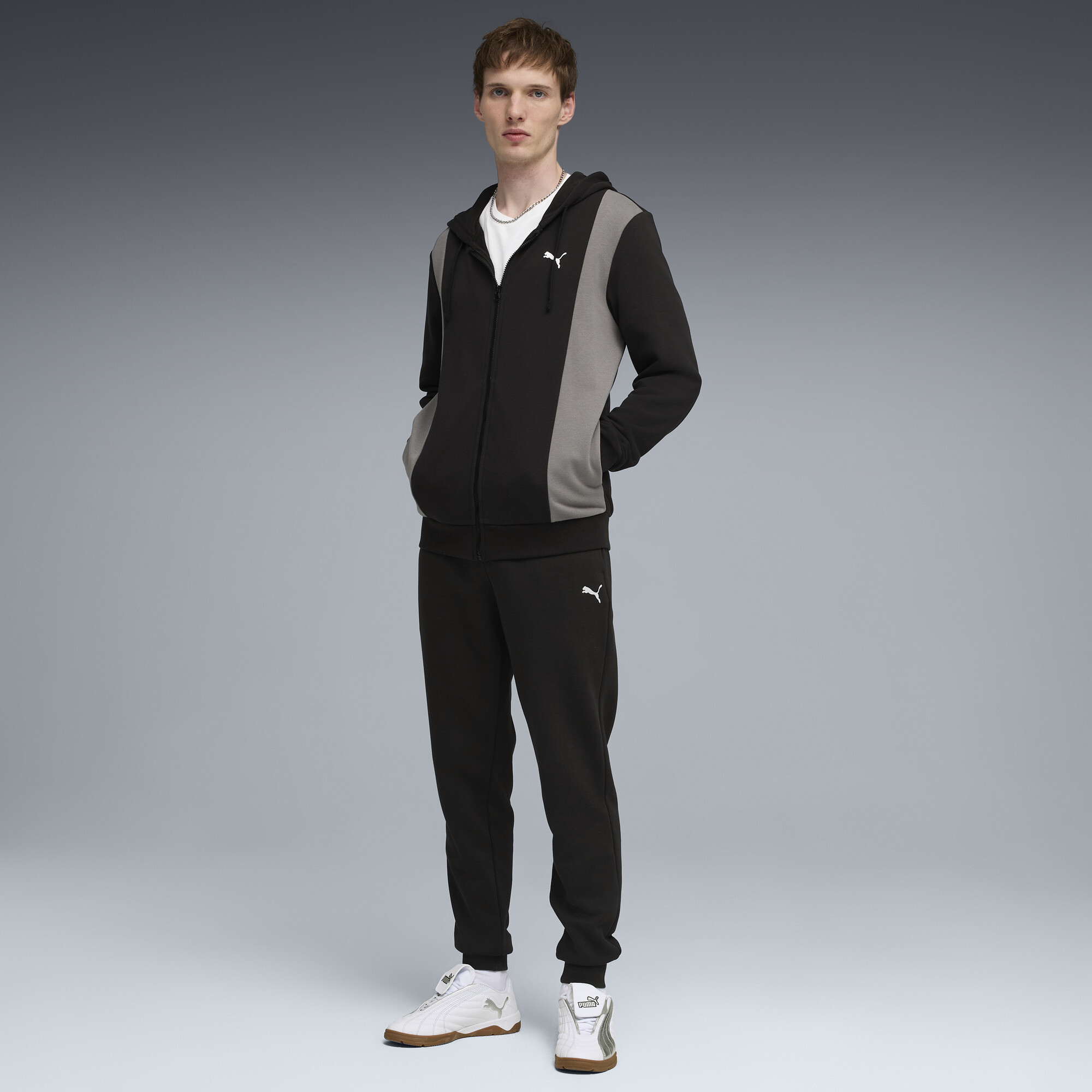 Спортивный костюм Hooded Tracksuit Men | Цвет: Черный | Puma Black