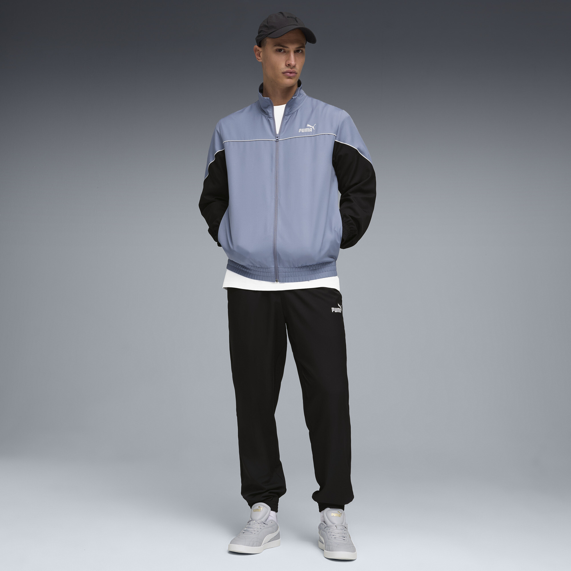 Спортивный костюм Woven Colourblock Tracksuit Men | Цвет: Серый