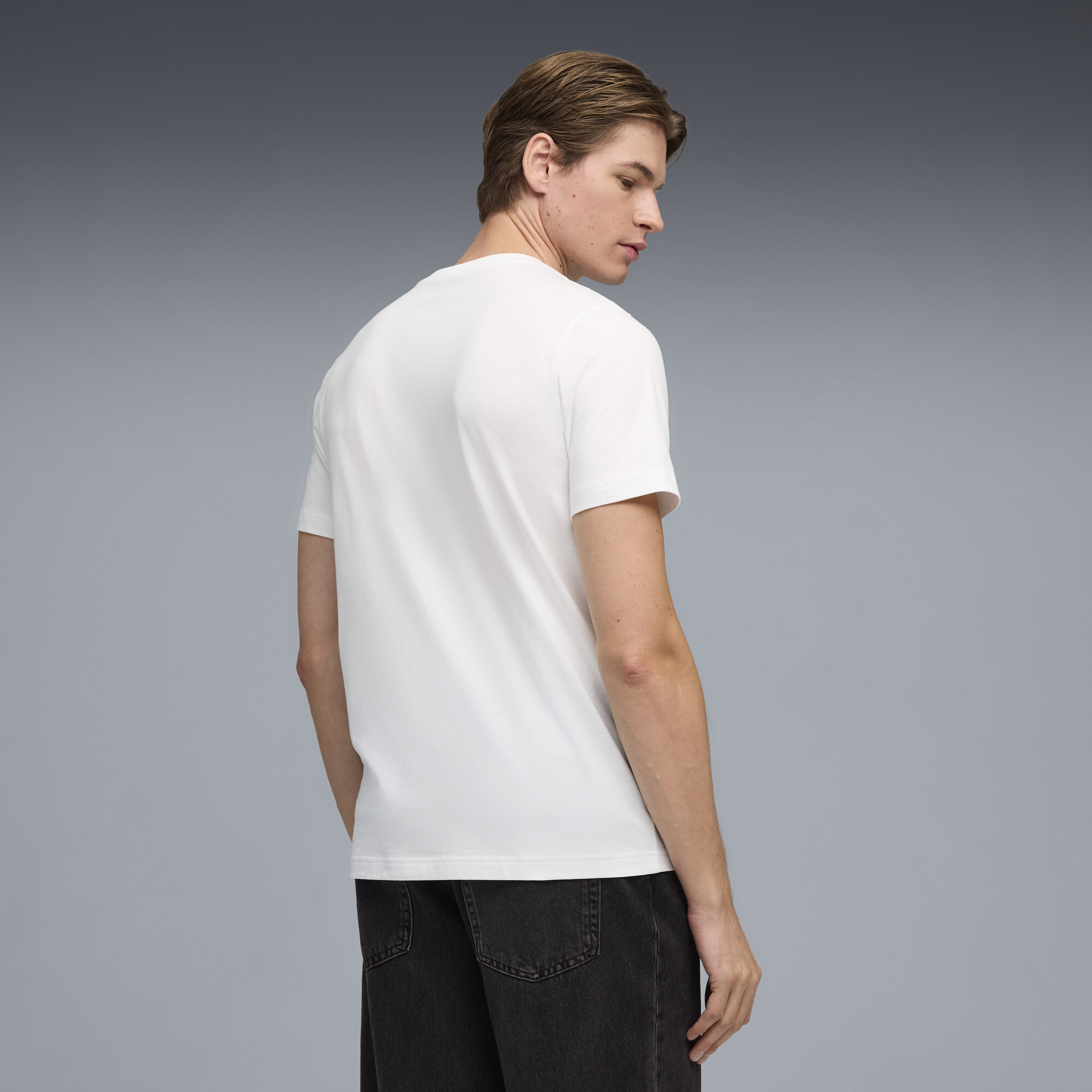 PUMA T-shirt met circulaire print voor Heren, Wit, Maat XS thumbnail 5