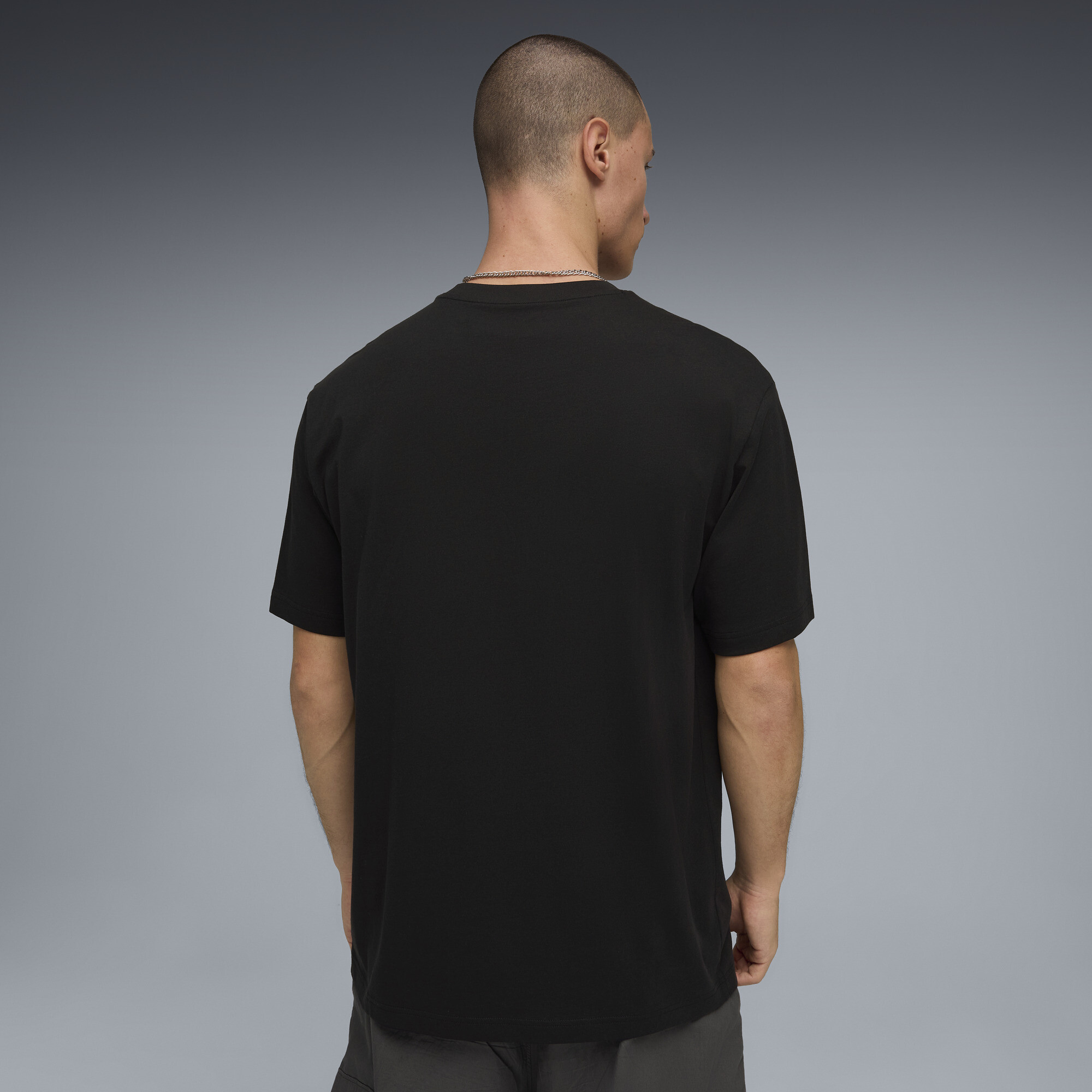 PUMA T-shirt met zonnenafbeelding voor Heren, Zwart, Maat XL thumbnail 5