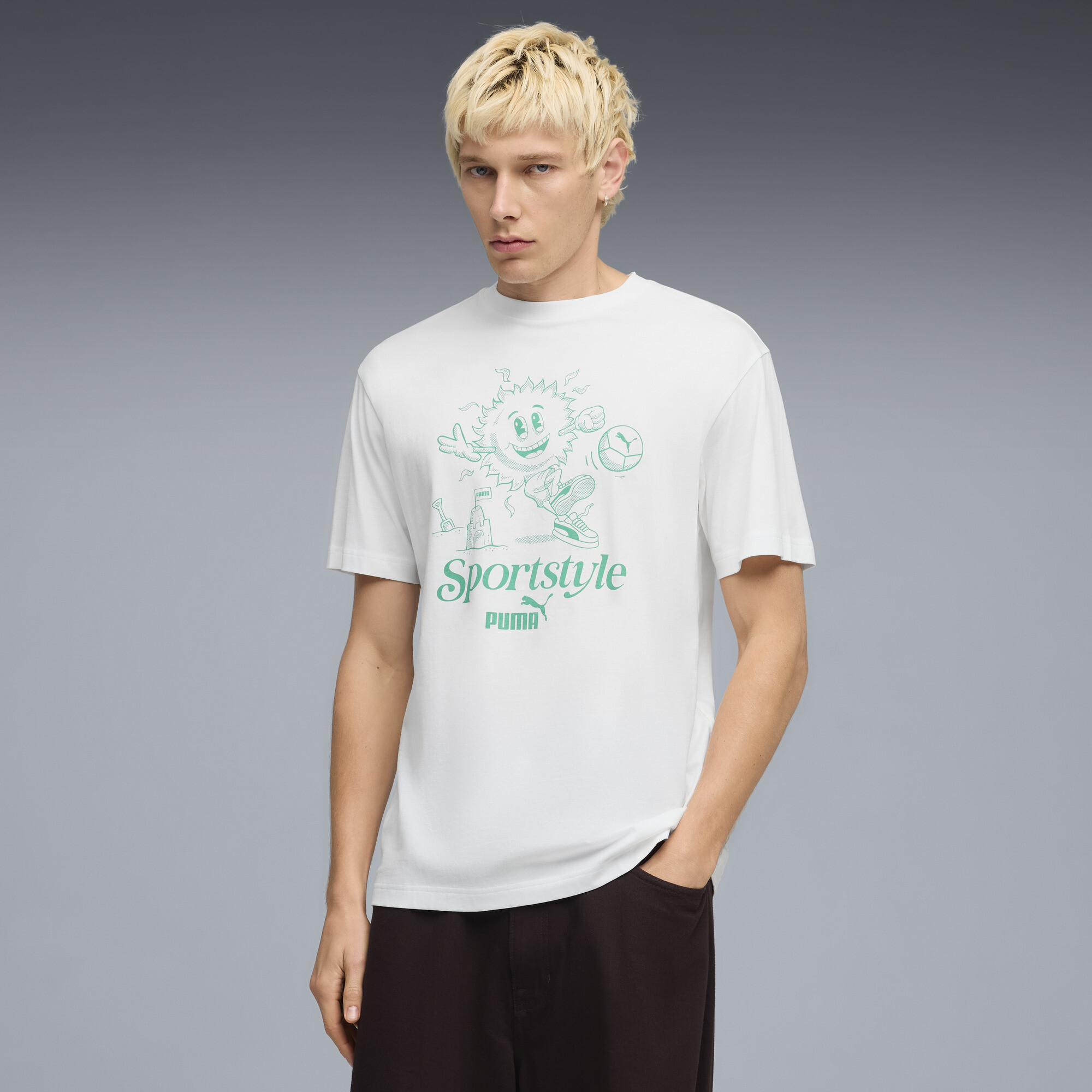 PUMA T shirtà motif soleil Homme Vêtements - vue 2