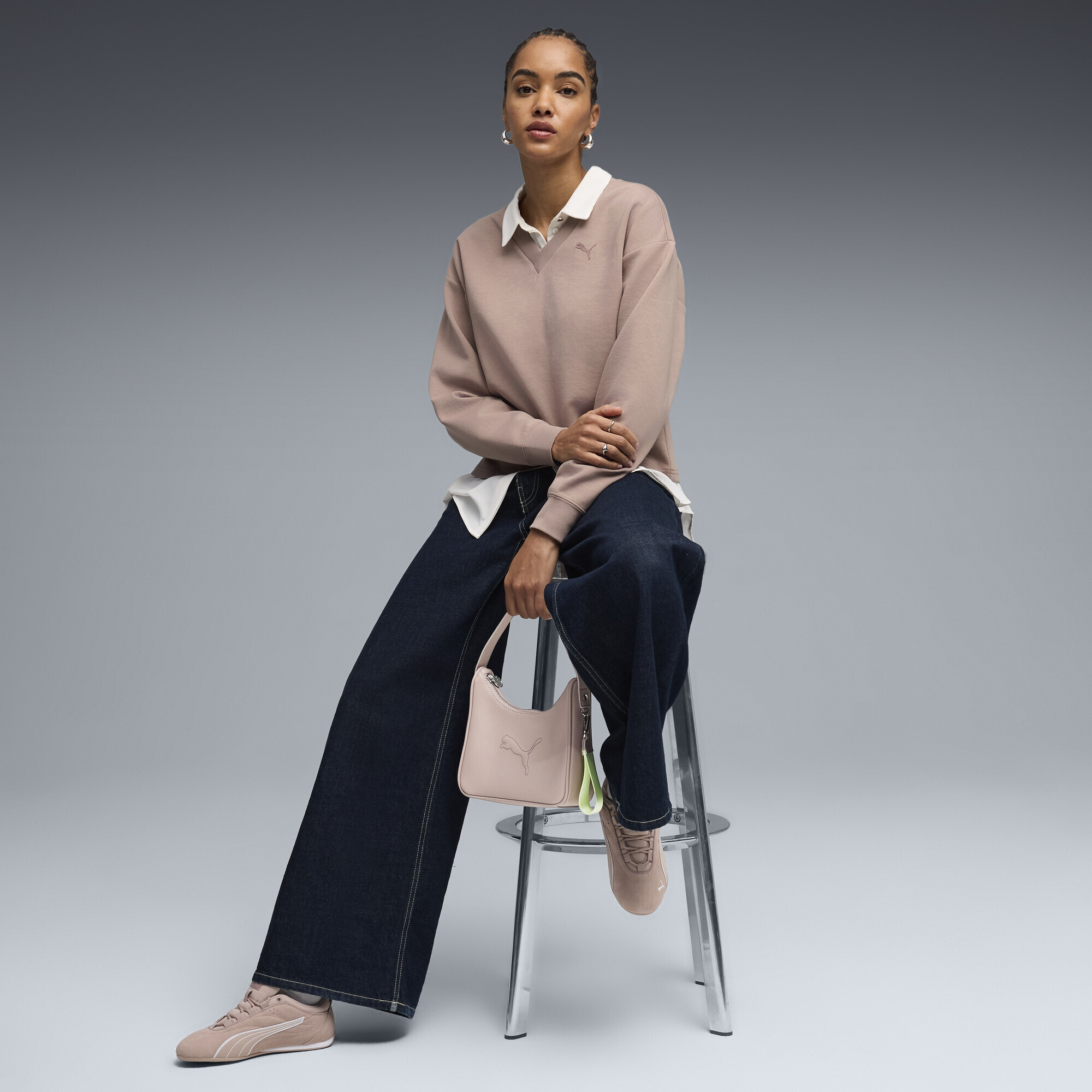 Світшот Essentials Elevated V-neck Sweatshirt Women | Колір