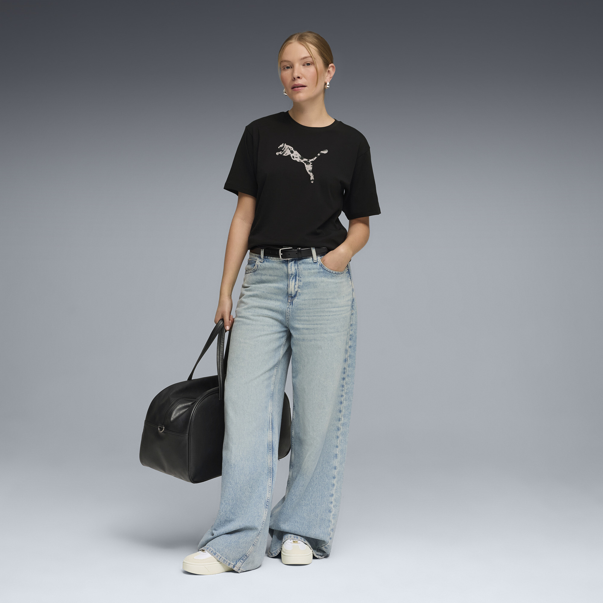 PUMA Essentials Graphics Animal relaxed T-shirt voor Dames, Zwart, Maat XS thumbnail 4