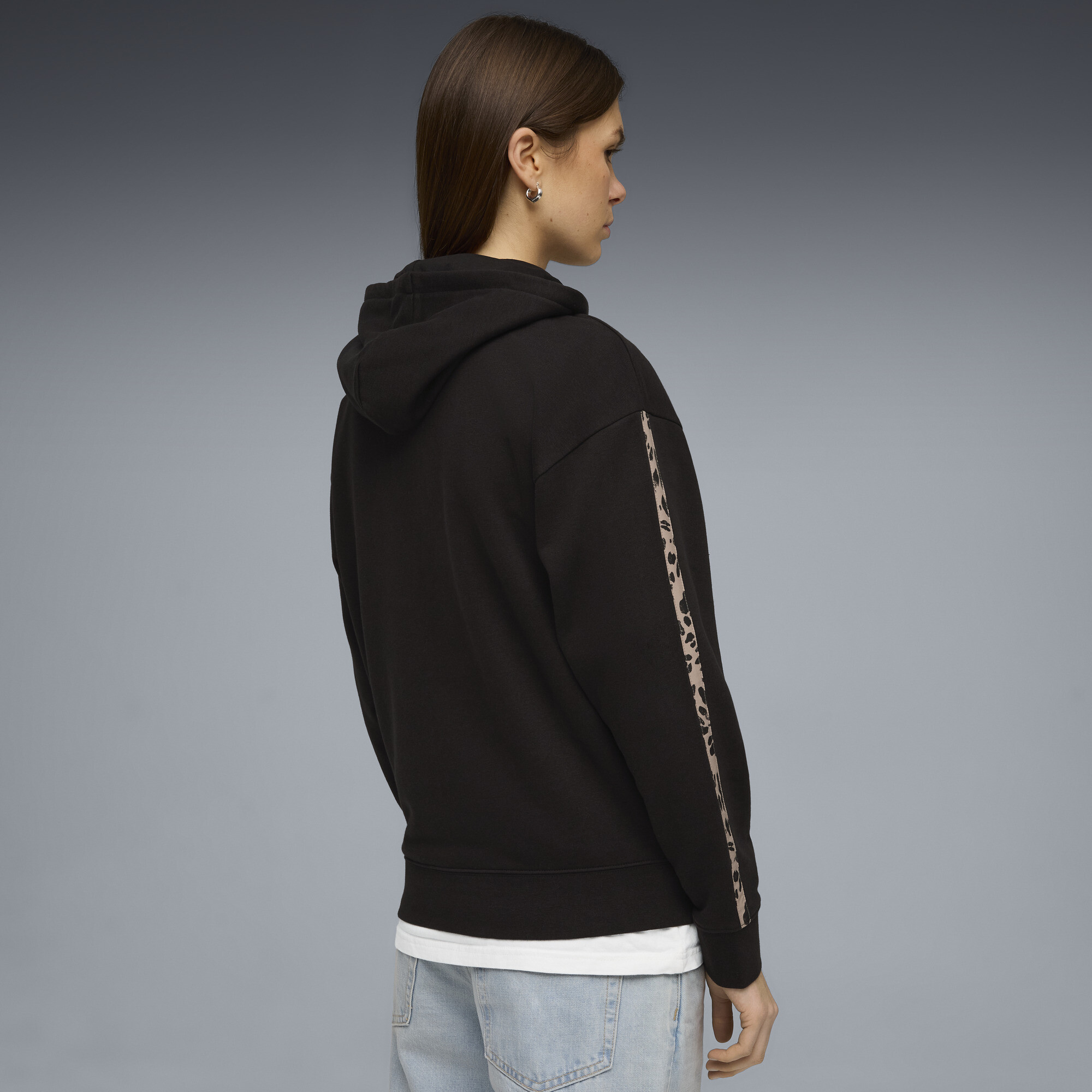 PUMA Essentials Graphics Animal hoodie voor Dames, Zwart, Maat XS thumbnail 5