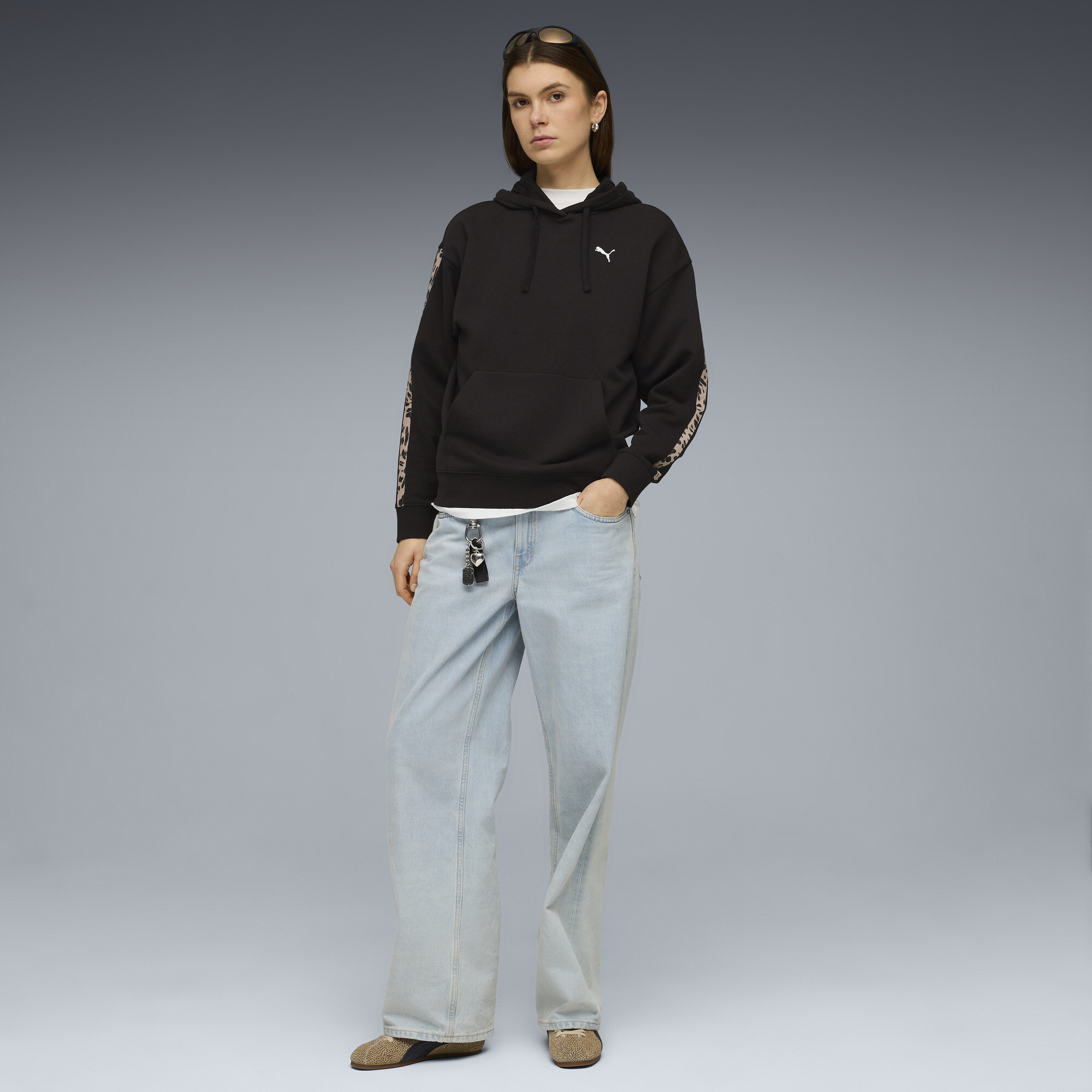 PUMA Essentials Graphics Animal hoodie voor Dames, Zwart, Maat XS thumbnail 4