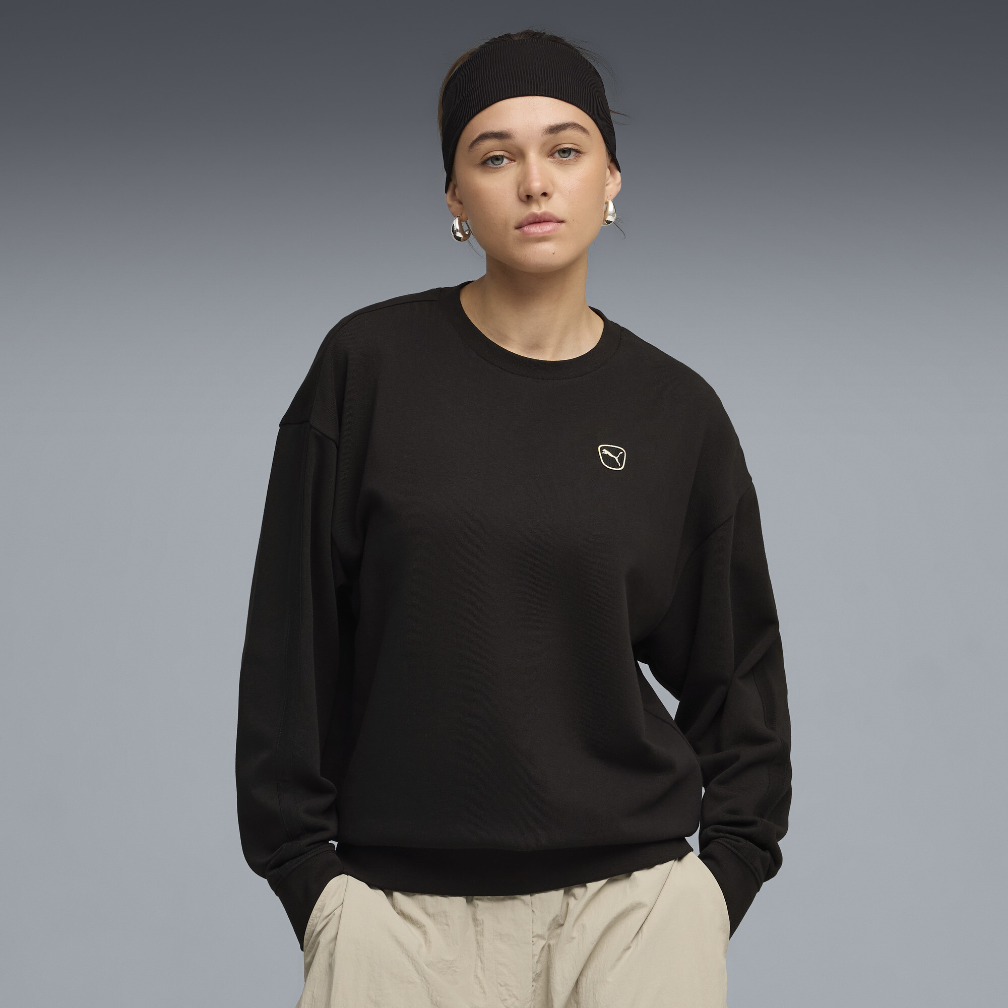 PUMA Sweatà col rond Essentials Elevated Femme Vêtements - vue 2