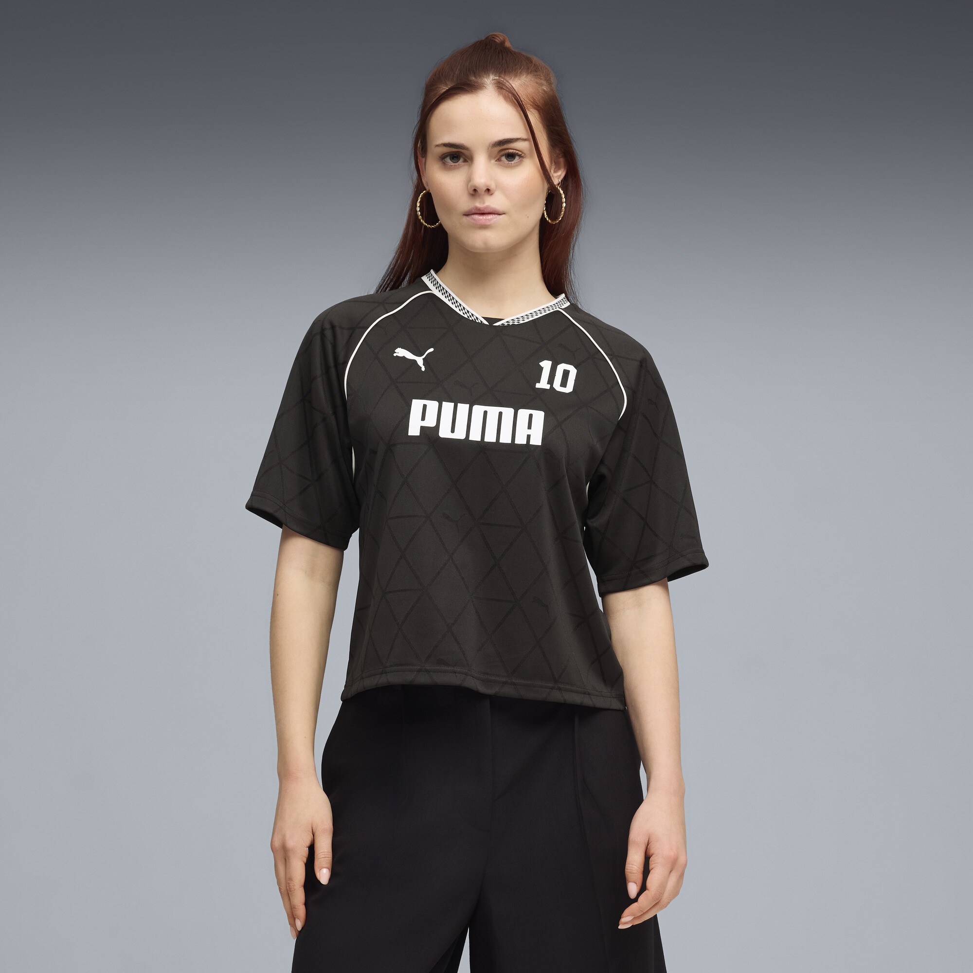 PUMA Sport Women's Relaxed Jersey in Black, Size L