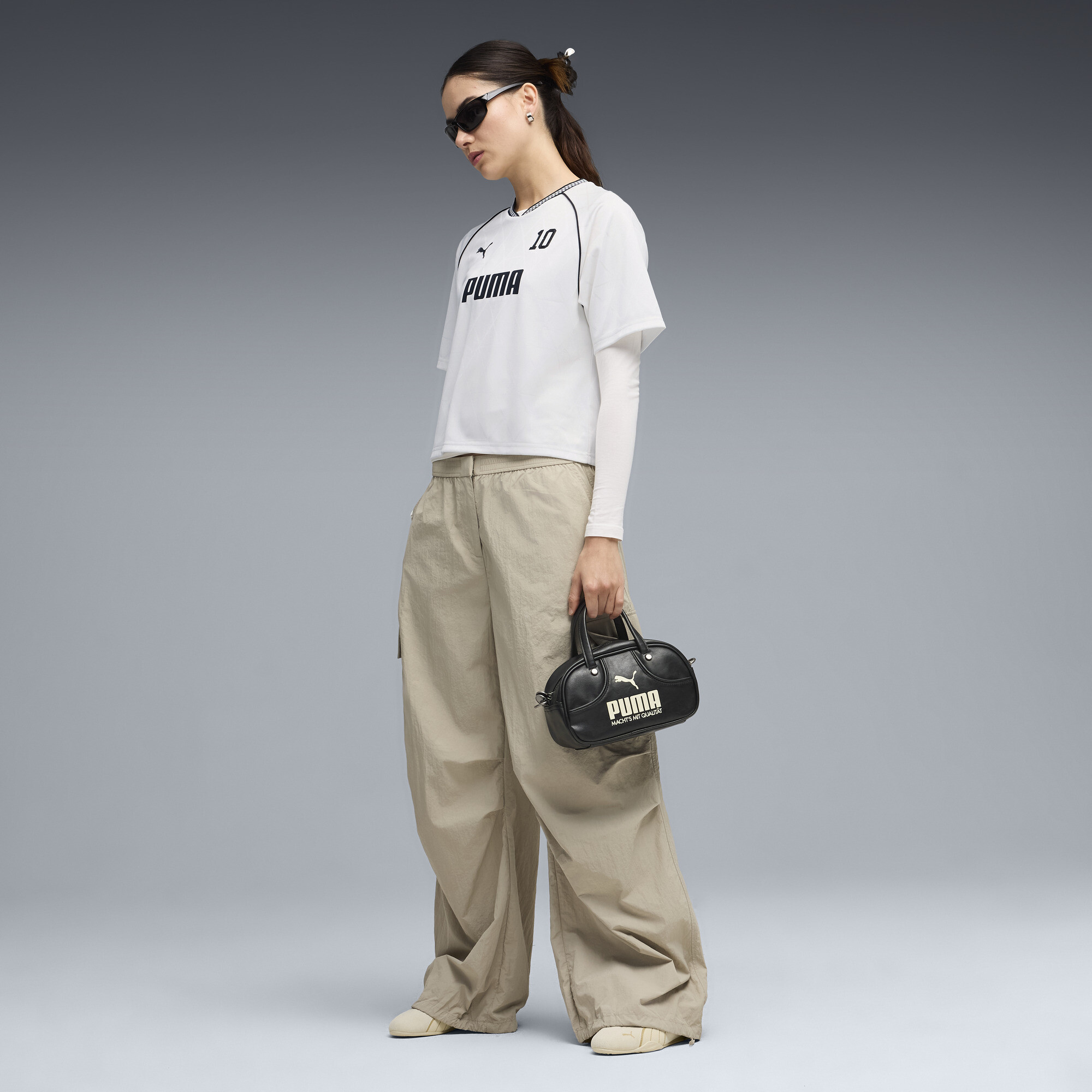 PUMA Sport relaxed shirt voor Dames, Wit, Maat XL thumbnail 4