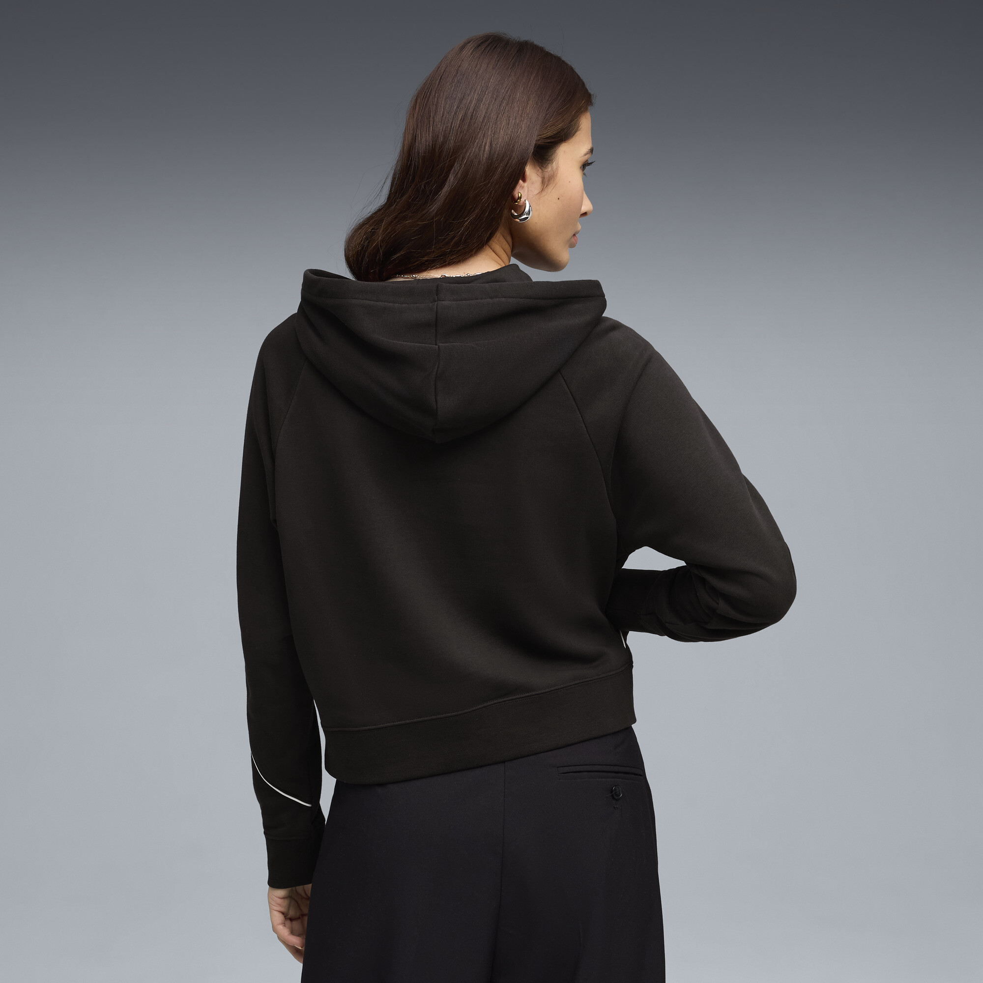 PUMA Sport relaxte hoodie voor Dames, Zwart, Maat L thumbnail 5