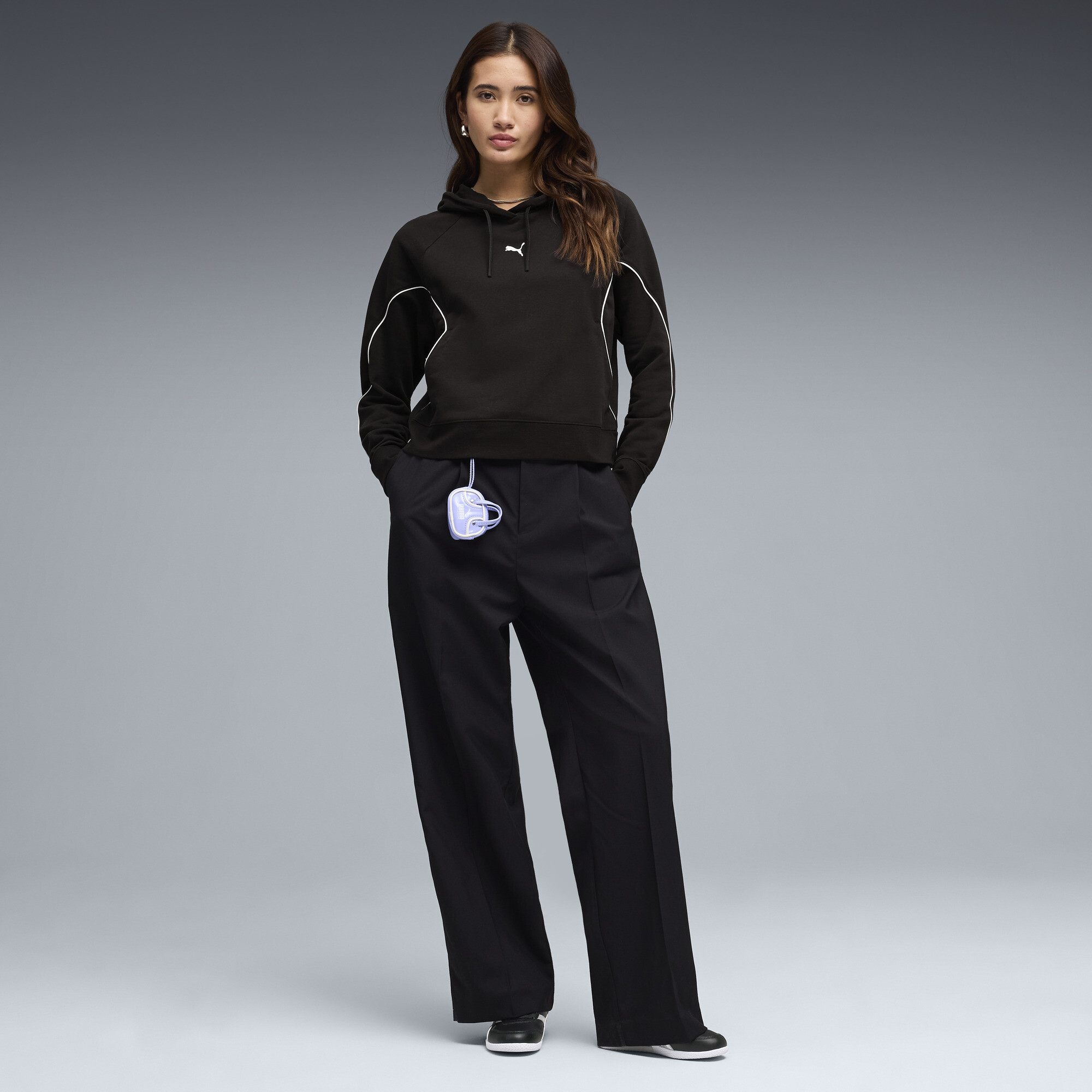 PUMA Sport relaxte hoodie voor Dames, Zwart, Maat L thumbnail 4