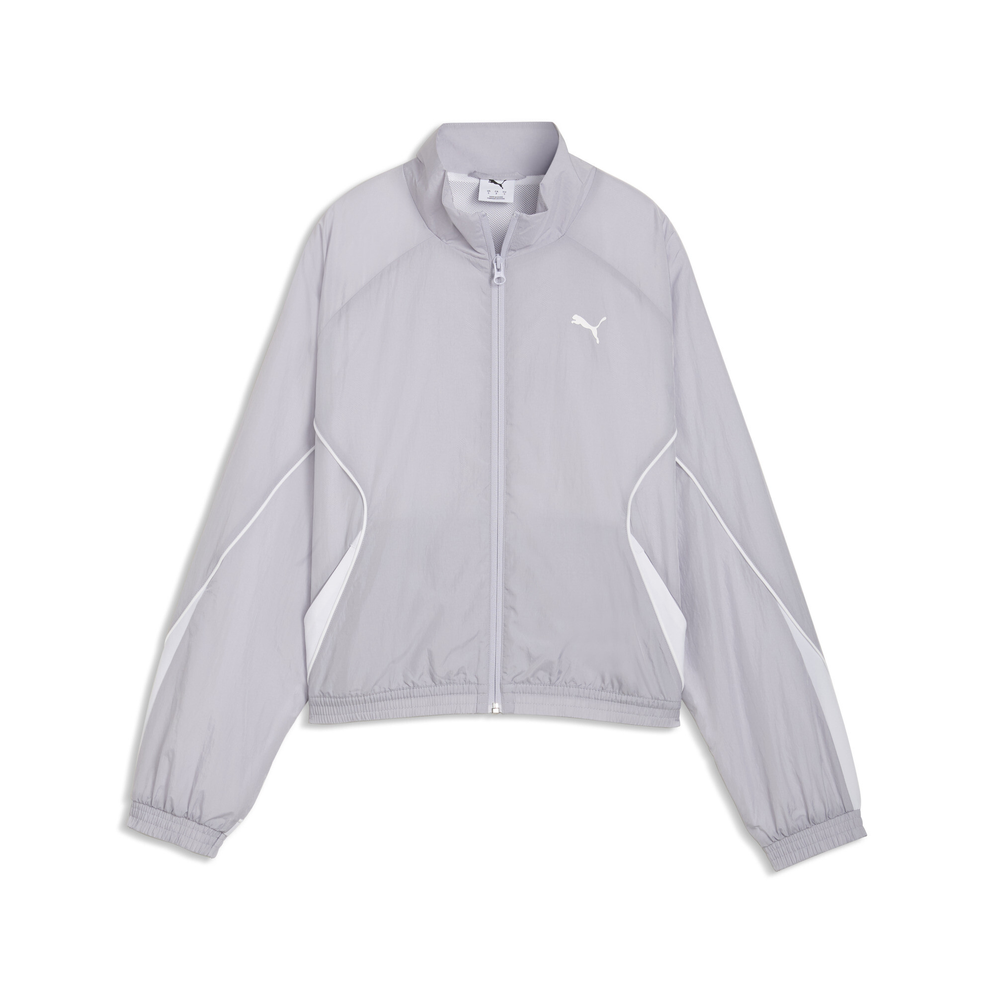 PUMA Sport relaxed jack met volledige rits voor Dames, Zilver, Maat XS thumbnail 3