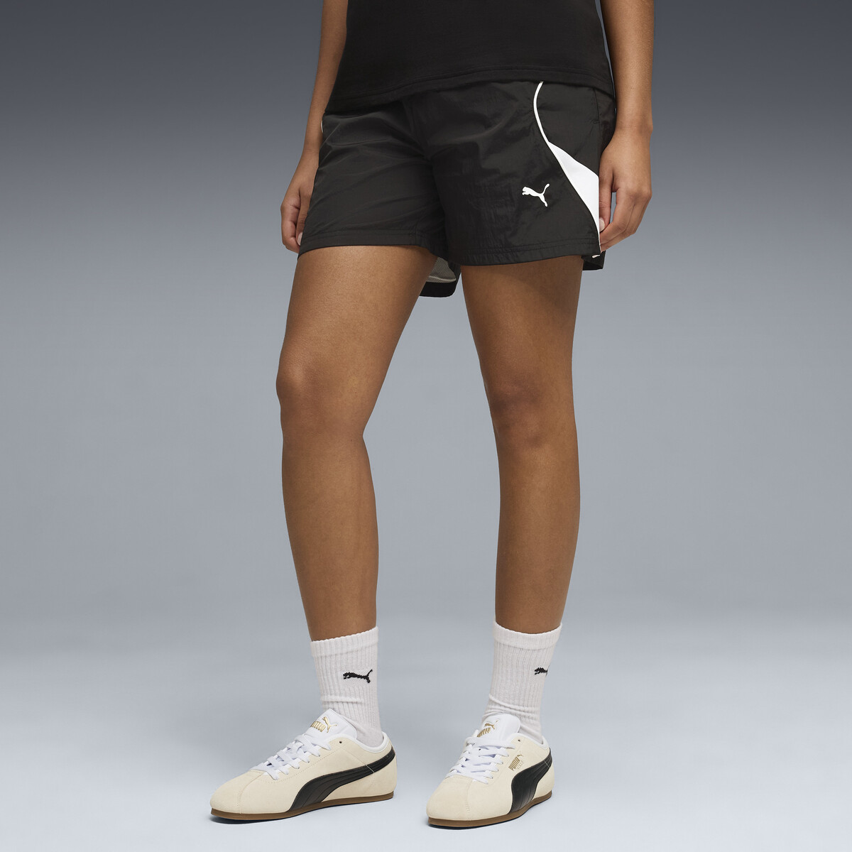 PUMA Sport Woven 5-inch Shorts Women in Black, XL