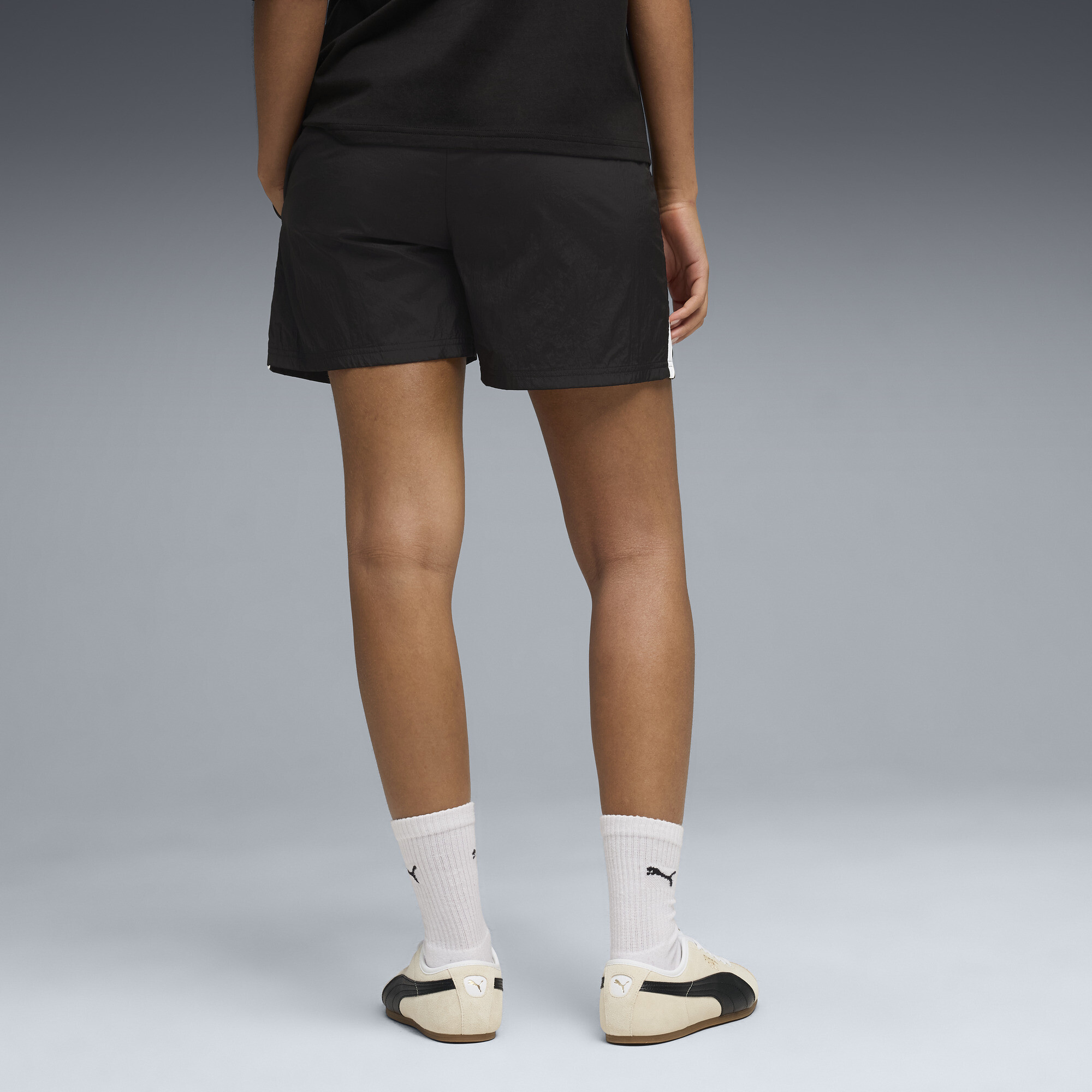 PUMA Sport geweven short voor Dames, Zwart, Maat XL thumbnail 5