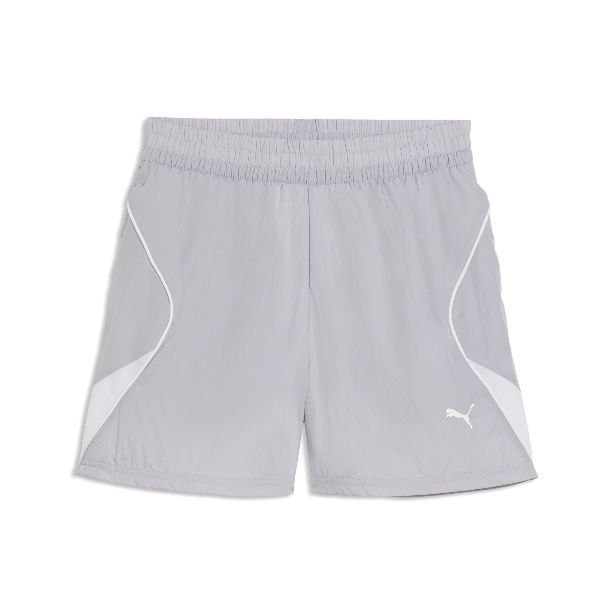 PUMA Sport geweven short voor Dames, Zilver, Maat L thumbnail 3
