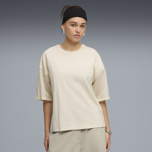 Remera PUMA oversize HER para Mujer En Alpine Snow