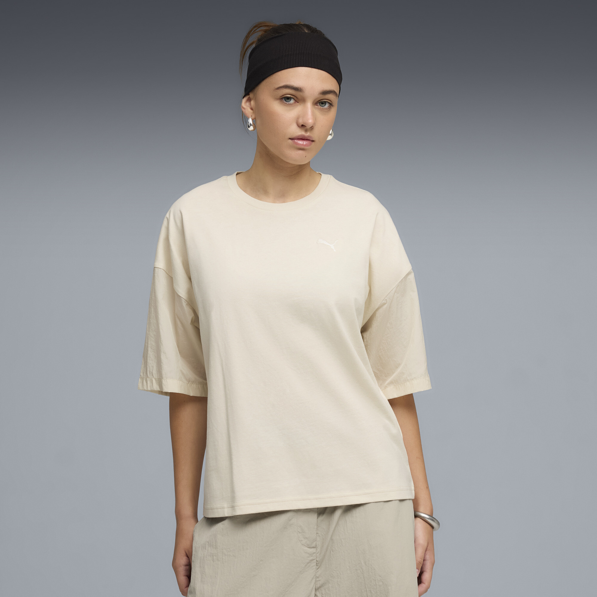 PUMA HER oversized T-shirt voor Dames, Maat L