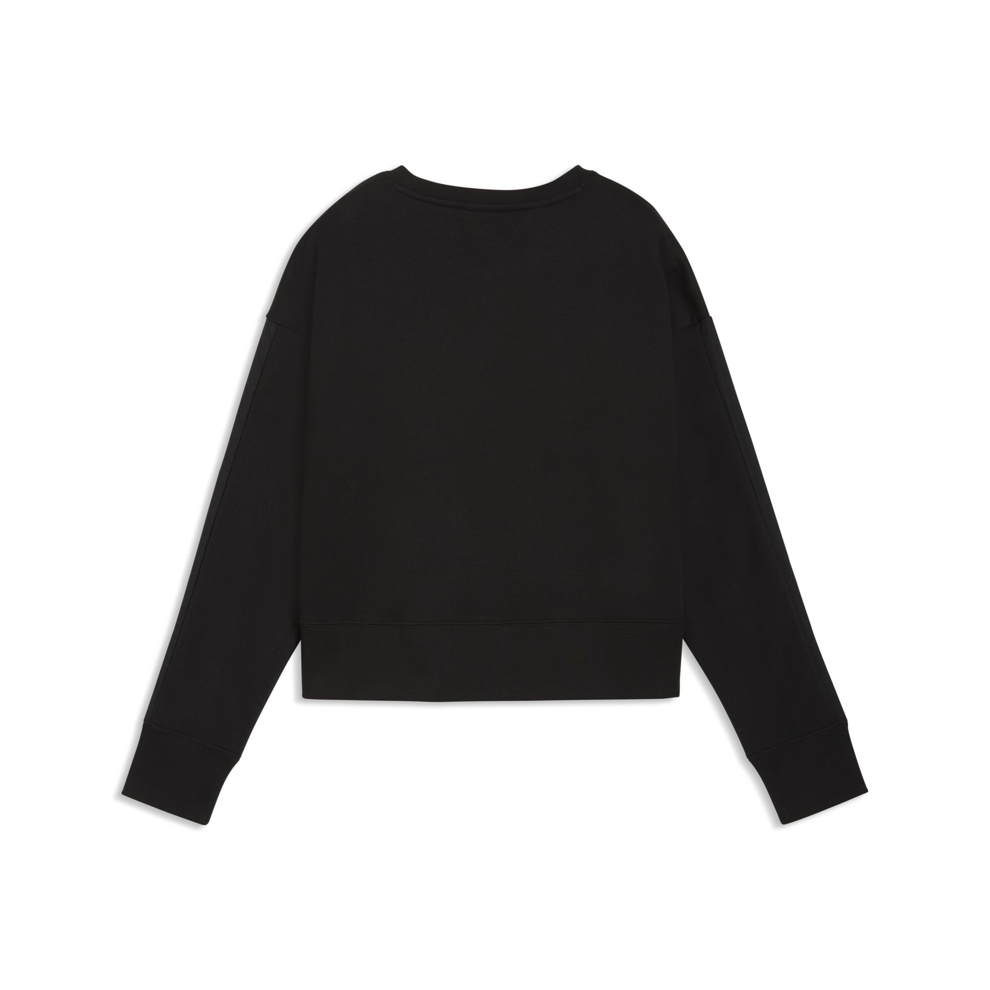 PUMA HER relaxed sweatshirt met ronde hals voor Dames, Zwart, Maat M thumbnail 2
