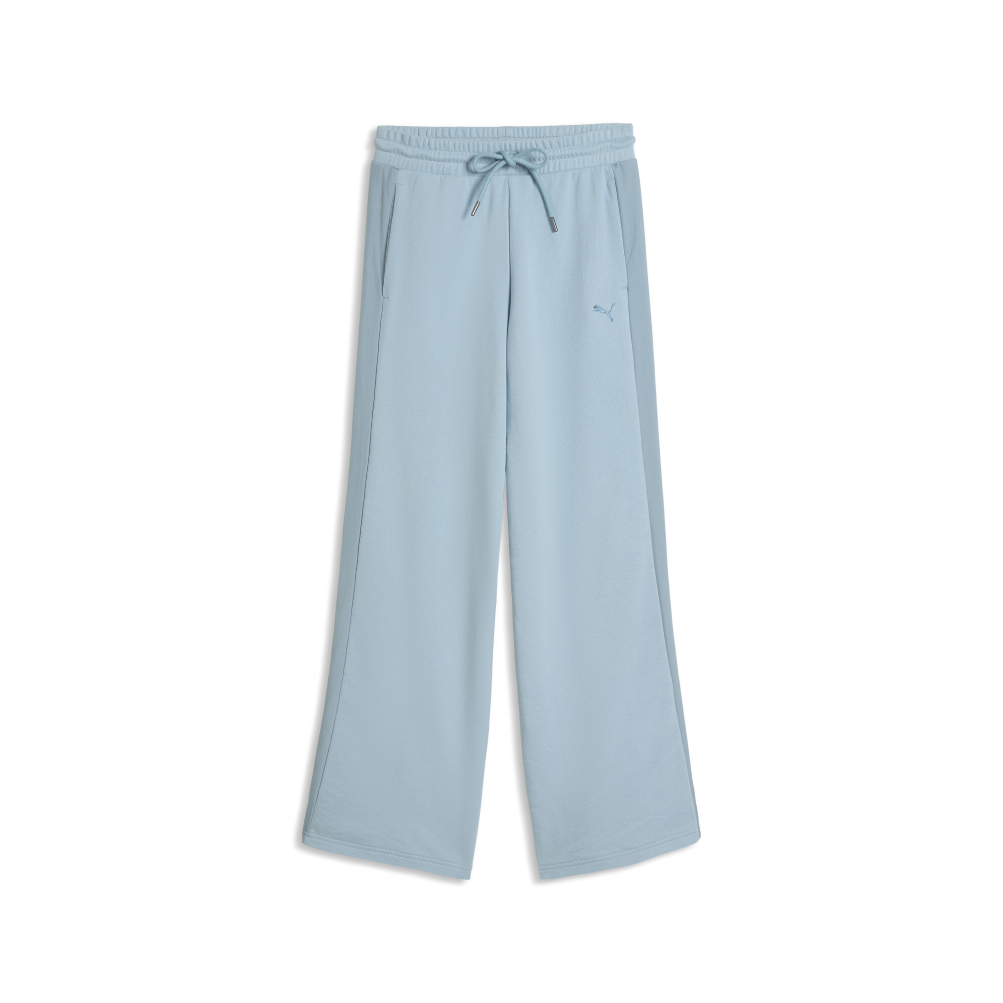 Puma Women's Her High-Waist Wide-Leg Pants In Blue | Medium