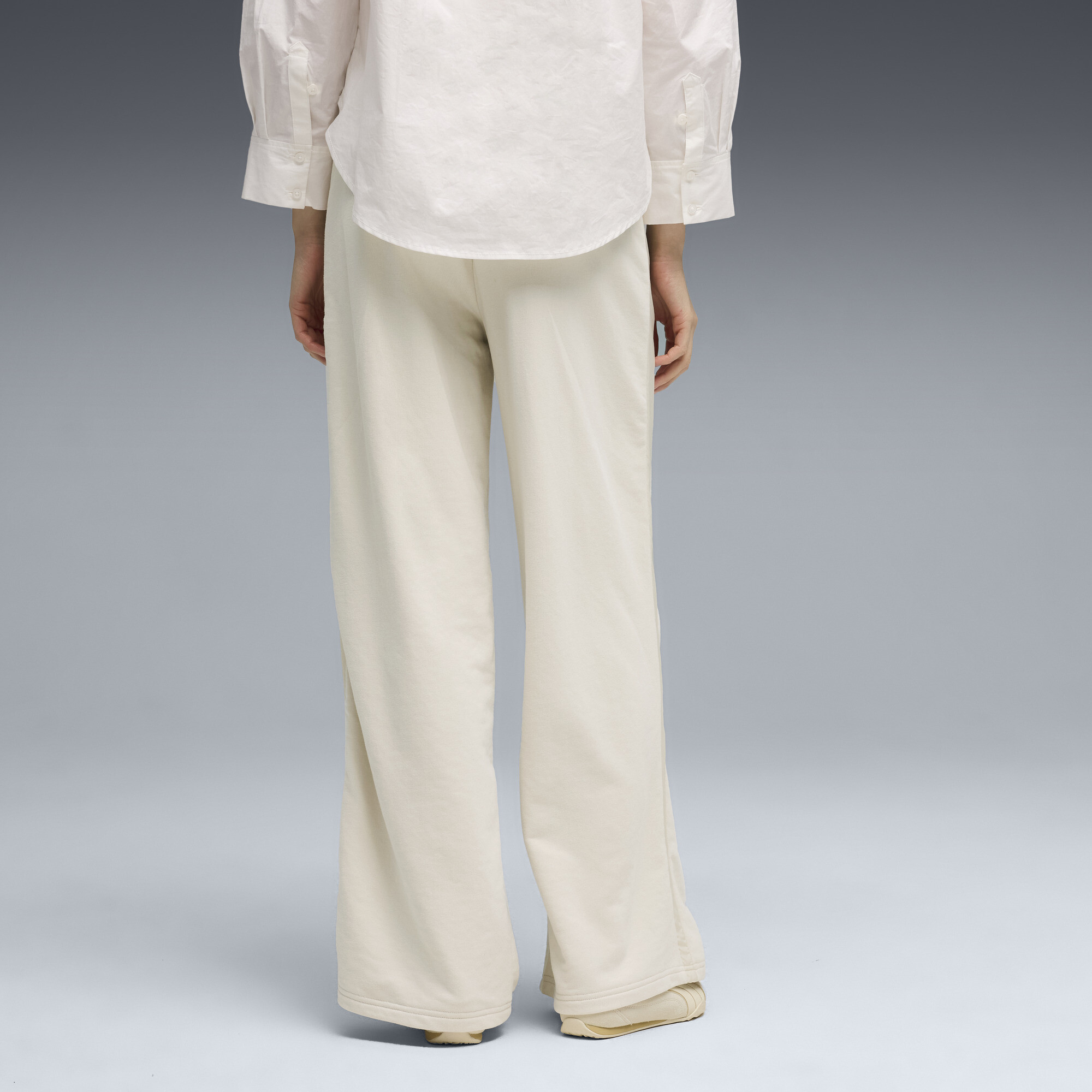 PUMA HER broek met hoge taille en wijde pijpen voor Dames, Maat M thumbnail 5