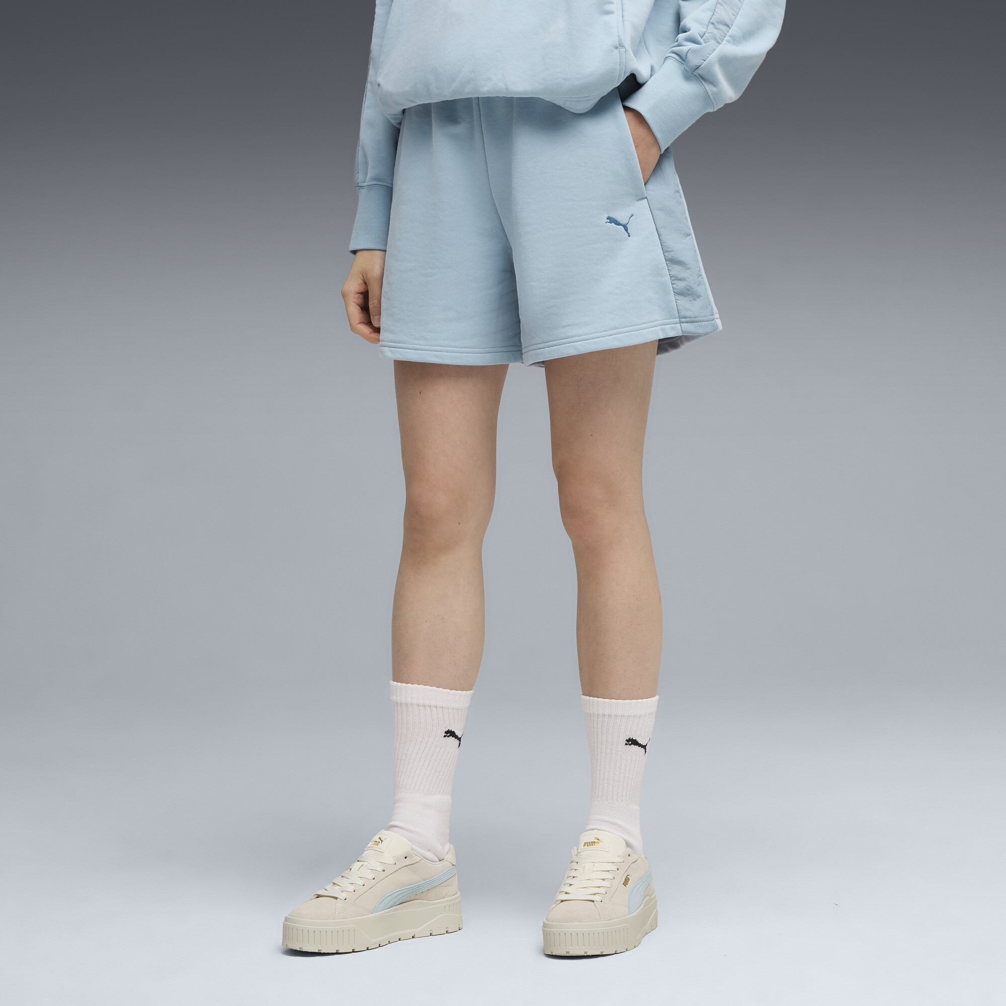 PUMA HER short met hoge taille voor Dames, Maat XL thumbnail 4