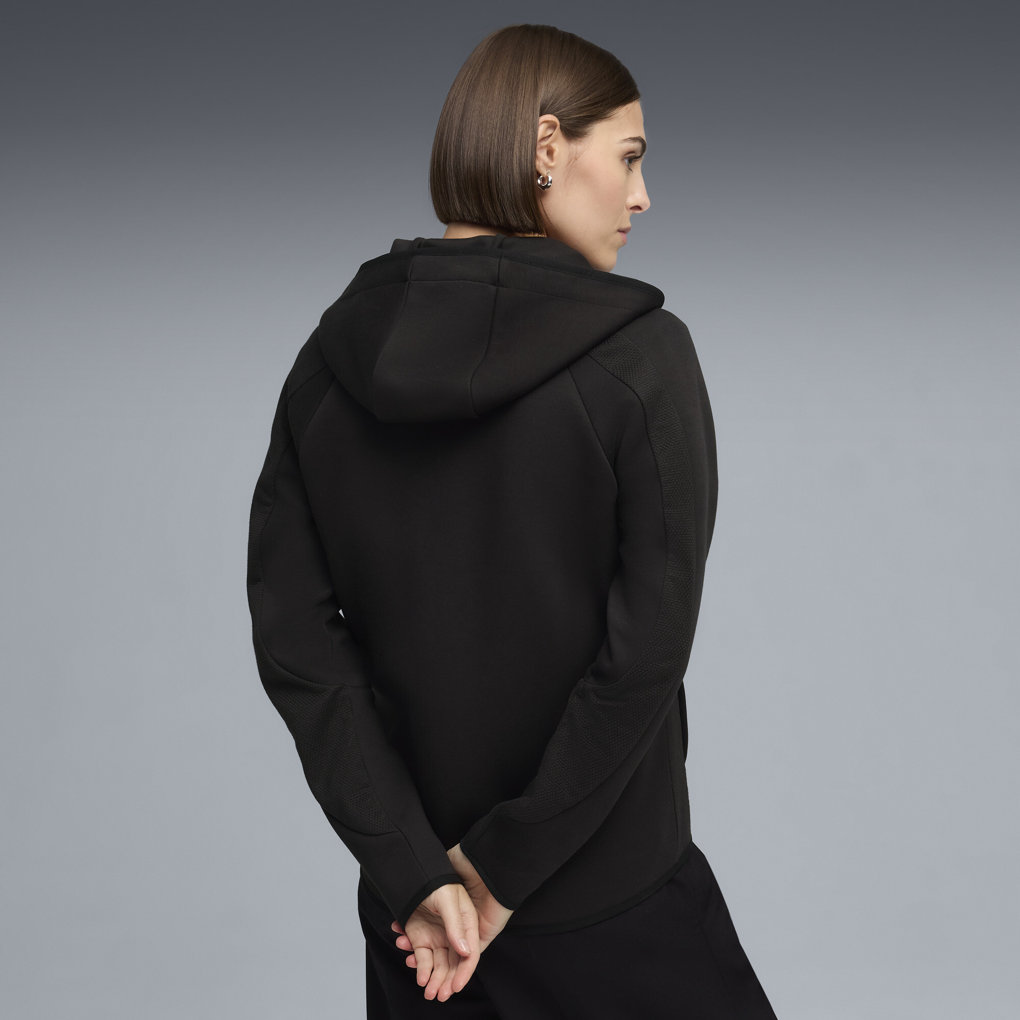 PUMA Evostripe hoodie met rits voor Dames, Zwart, Maat L thumbnail 5