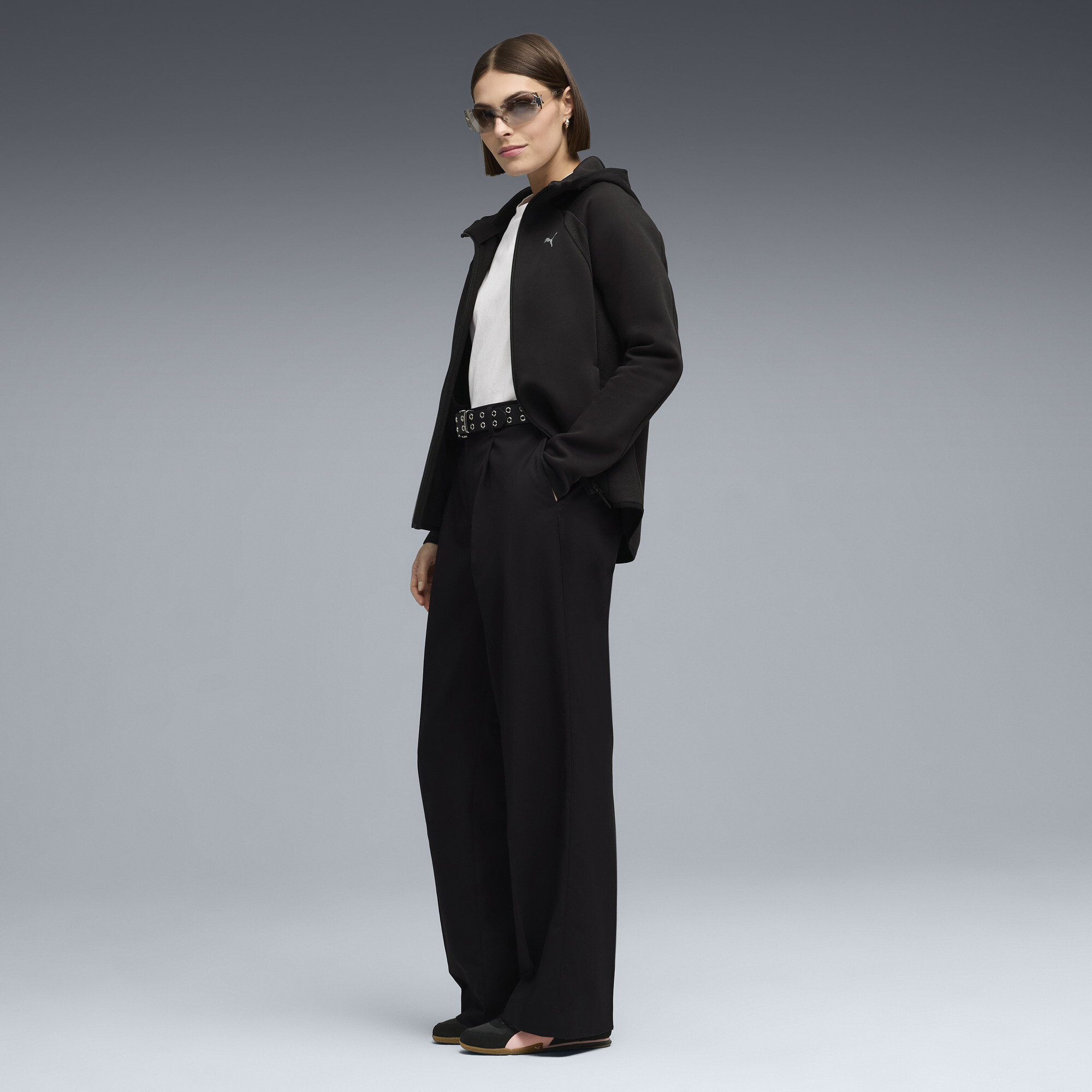 PUMA Evostripe hoodie met rits voor Dames, Zwart, Maat L thumbnail 4