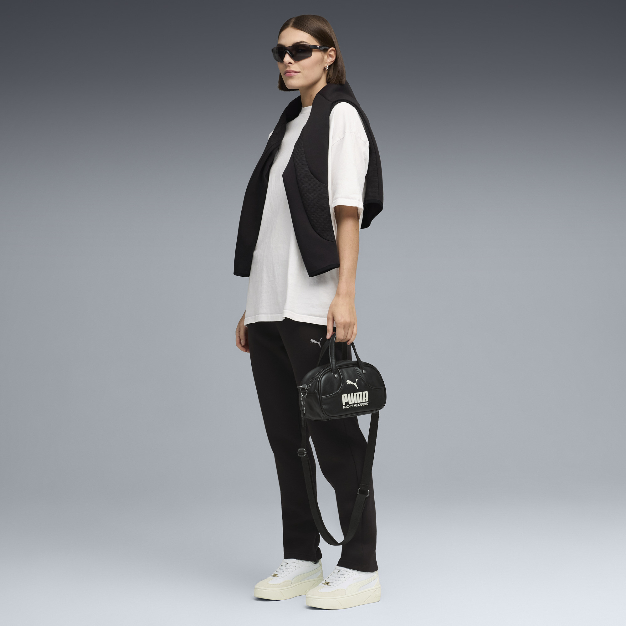 PUMA Evostripe sweatpant voor Dames, Zwart, Maat L thumbnail 4